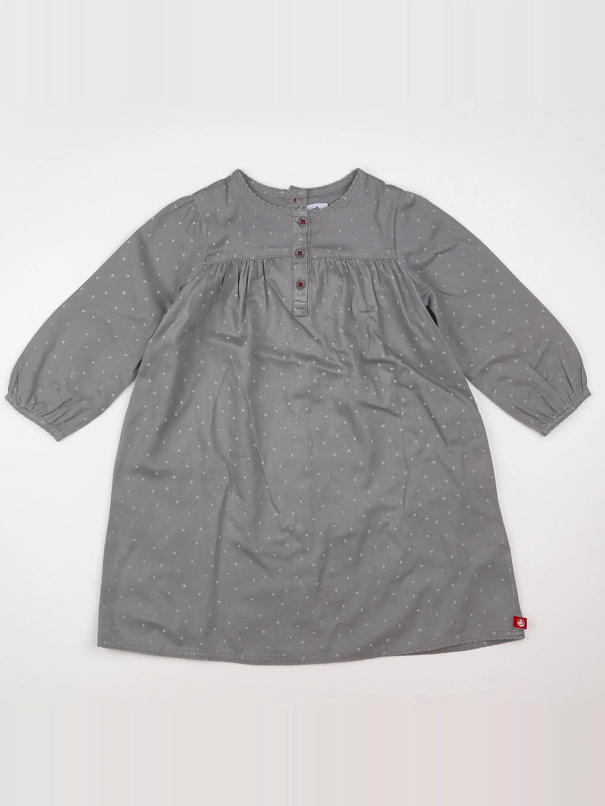 Petit Bateau - robe gris - 2 ans
