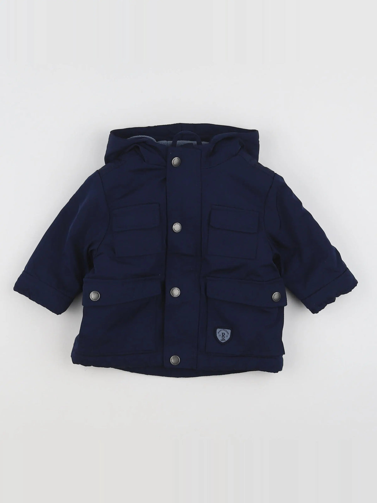 Vertbaudet - parka bleu - 3 mois