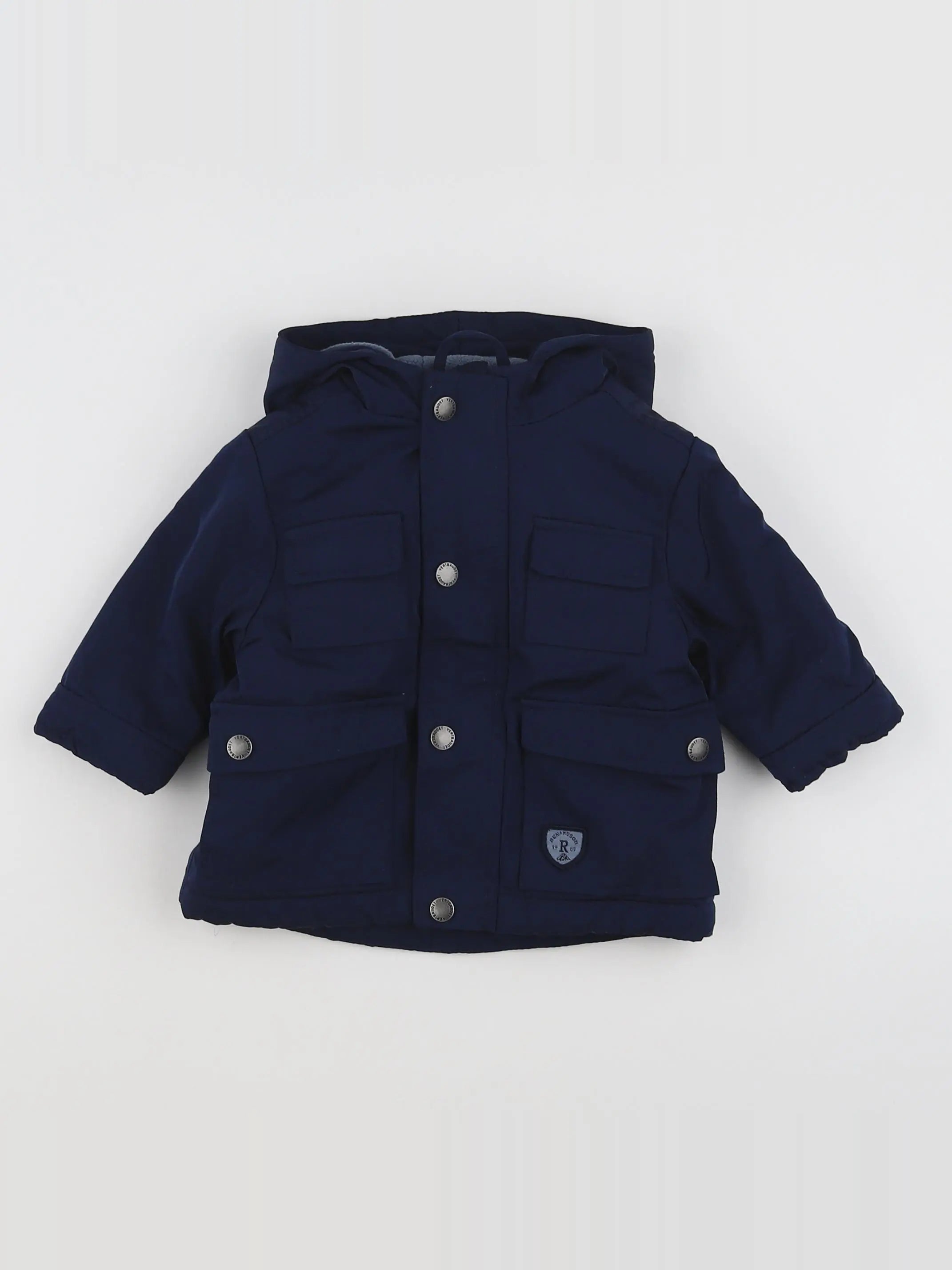Vertbaudet - parka bleu - 3 mois