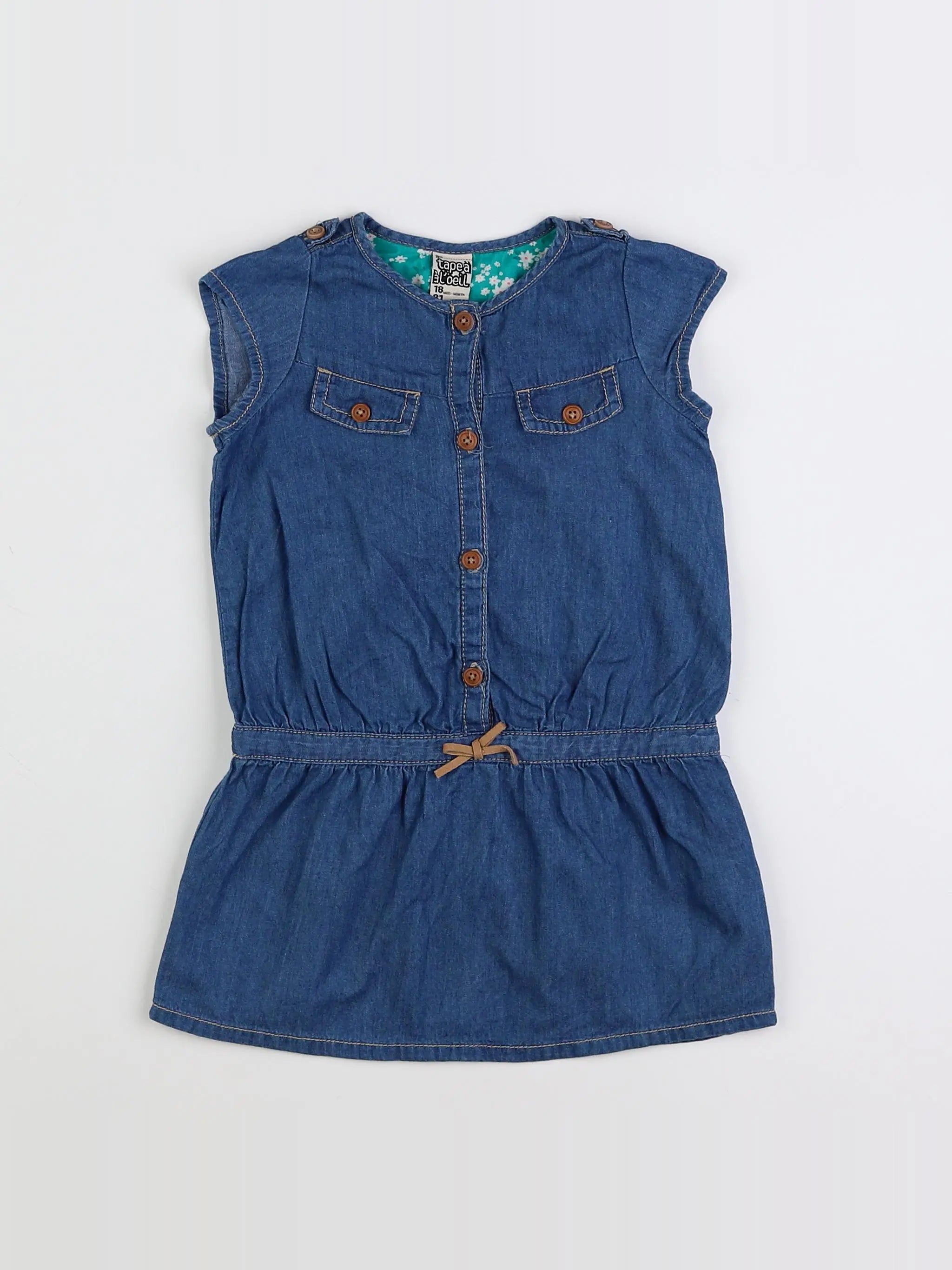 Tape à l'oeil - robe bleu - 18 mois