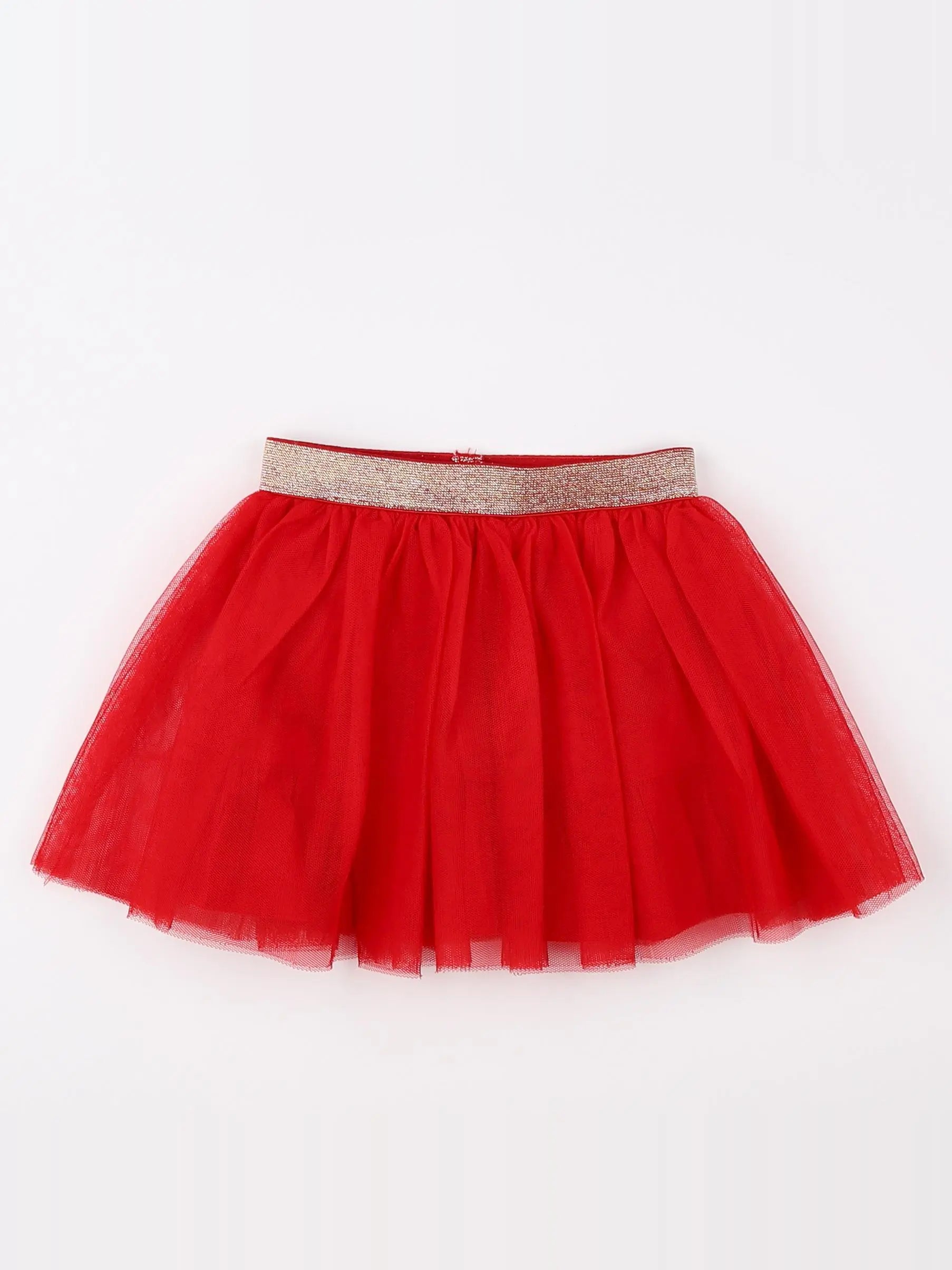 Vertbaudet - jupe rouge - 18 mois