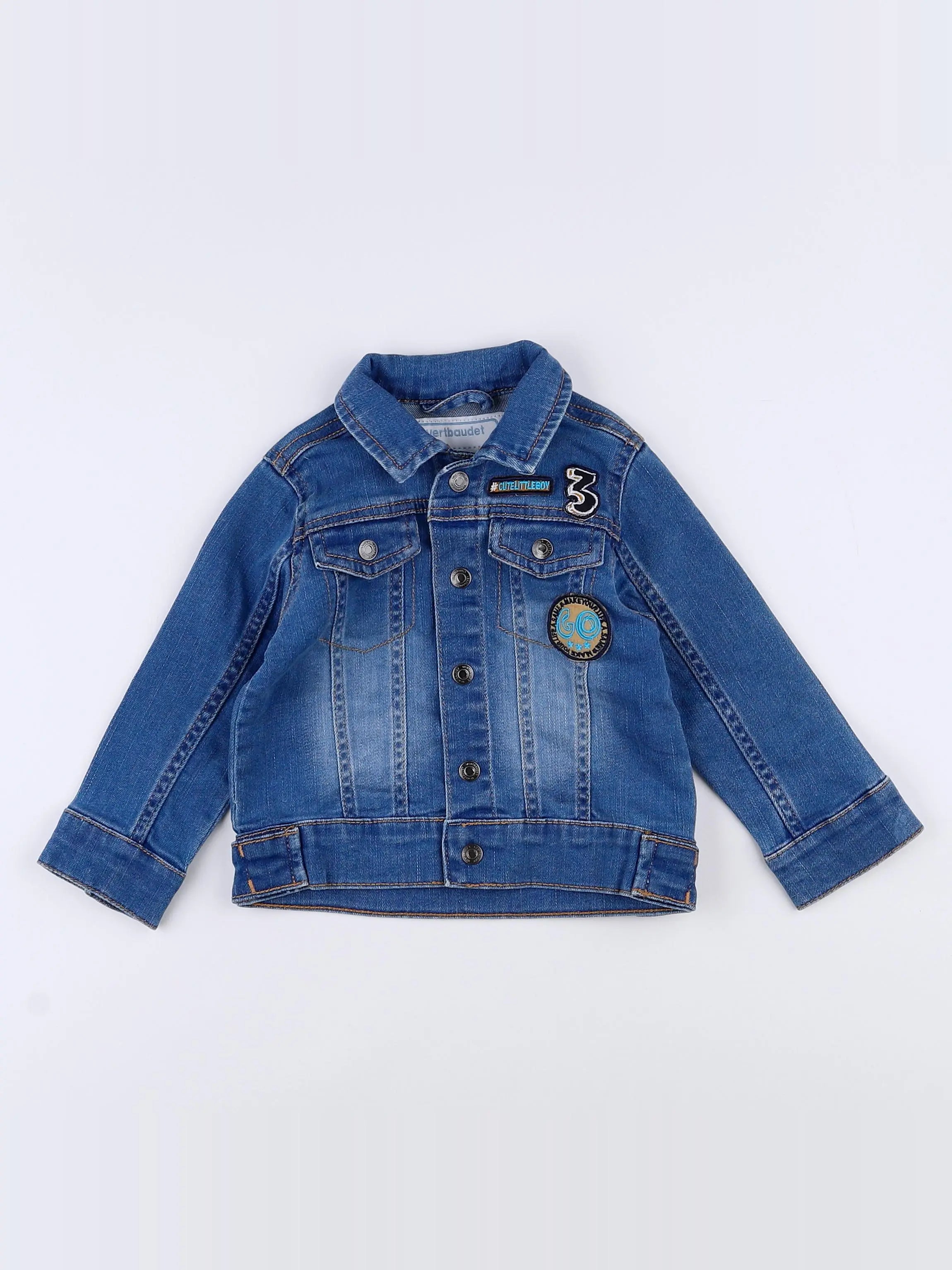 Vertbaudet - veste bleu - 18 mois