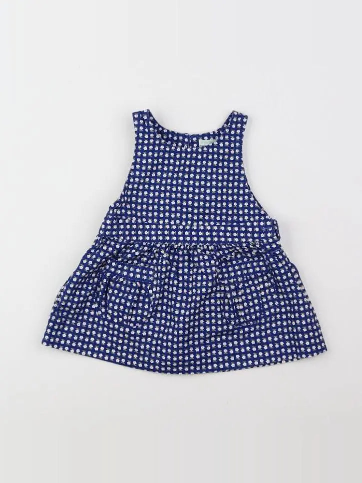 Benetton - robe bleu - 6 mois