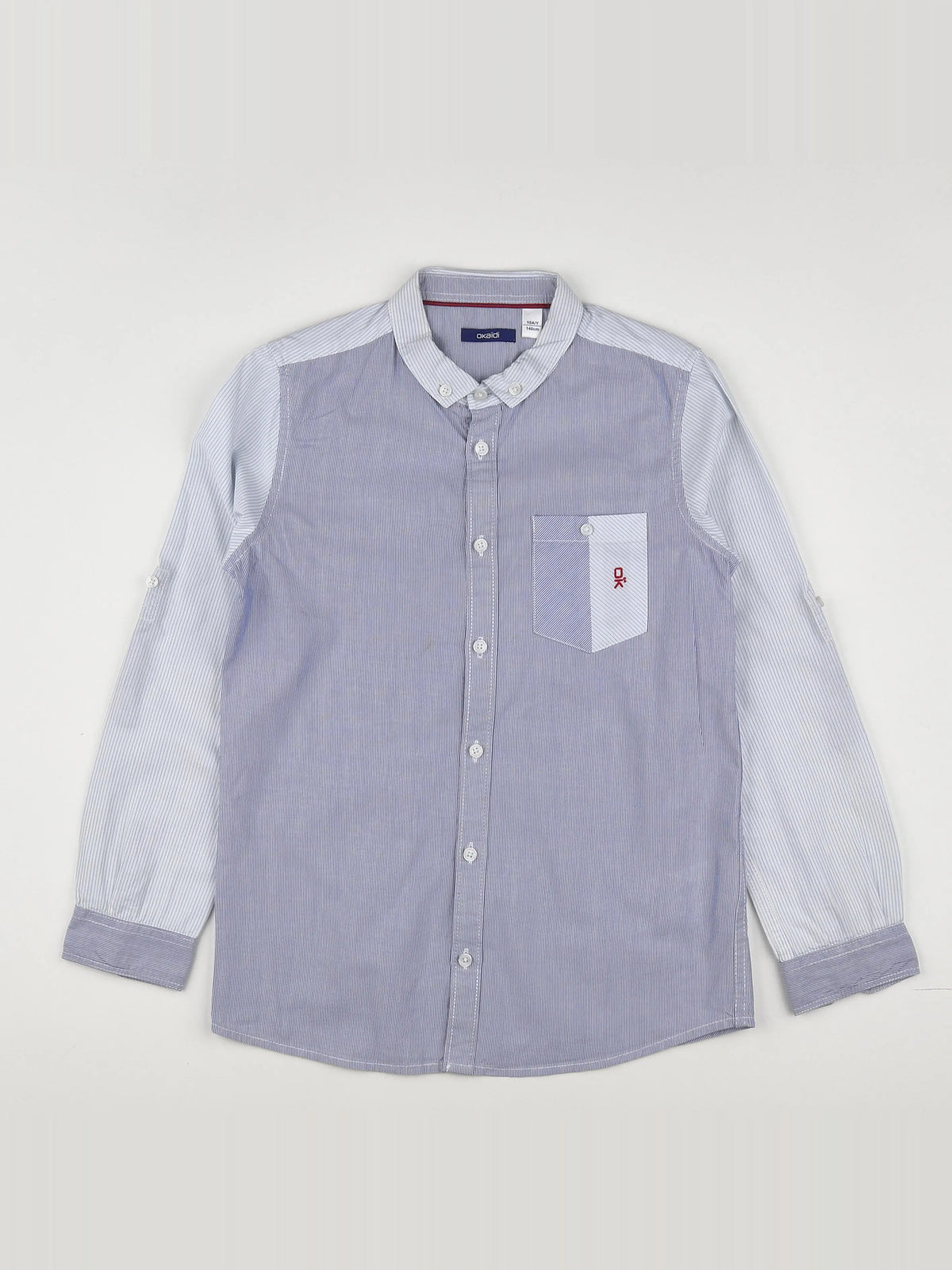 Okaidi - chemise bleu - 10 ans