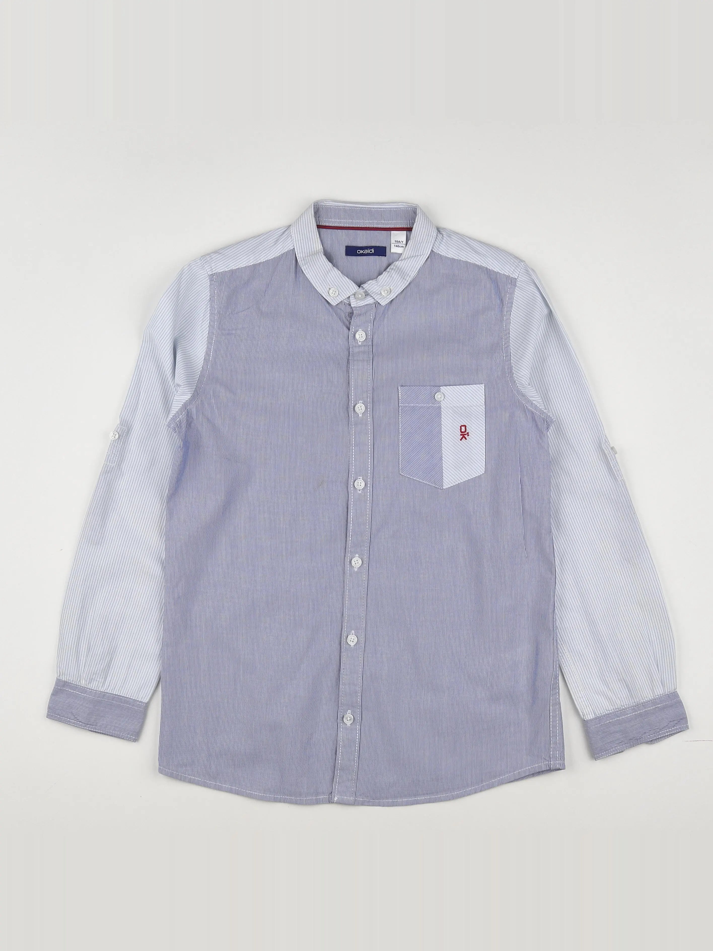 Okaidi - chemise bleu - 10 ans
