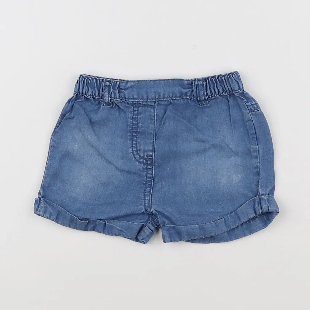 Vertbaudet - short bleu - 12 mois