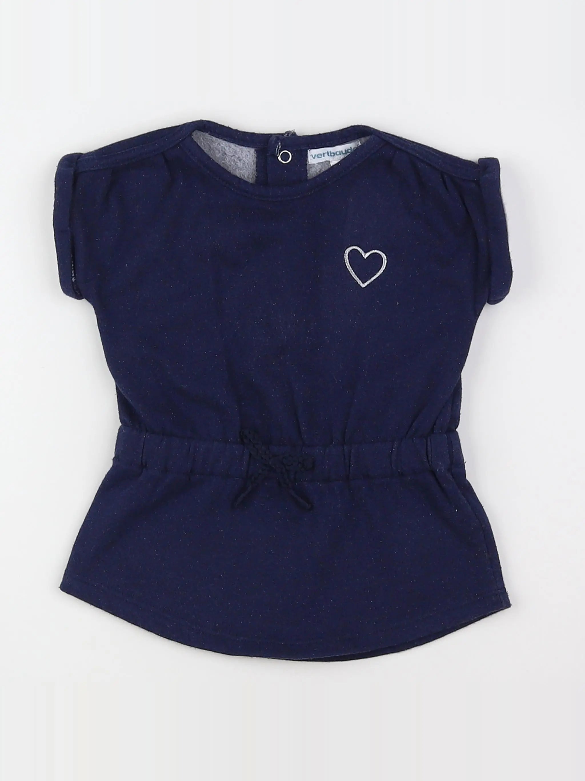 Vertbaudet - robe bleu - 9 mois