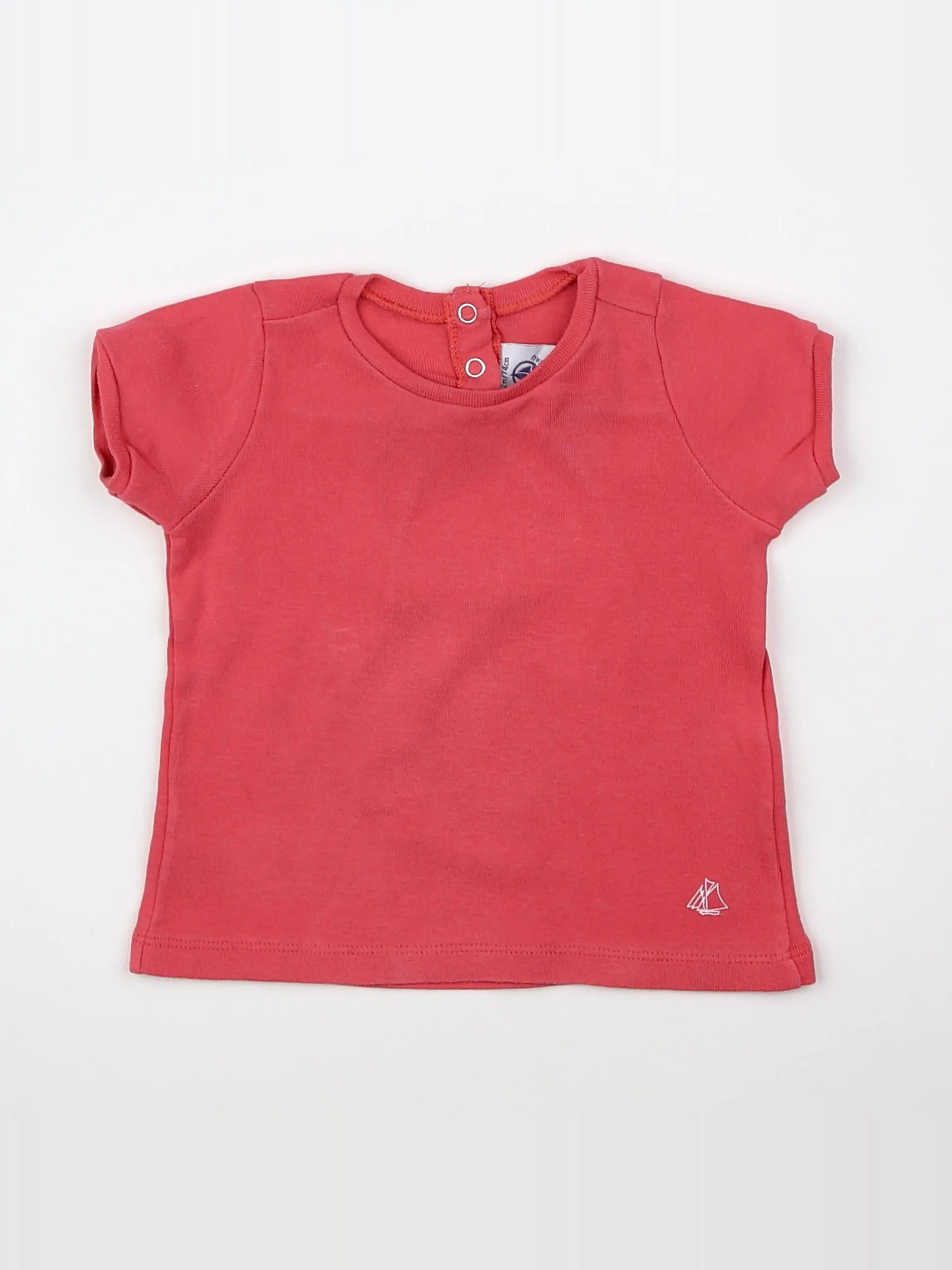Petit Bateau - tee-shirt rose - 12 mois