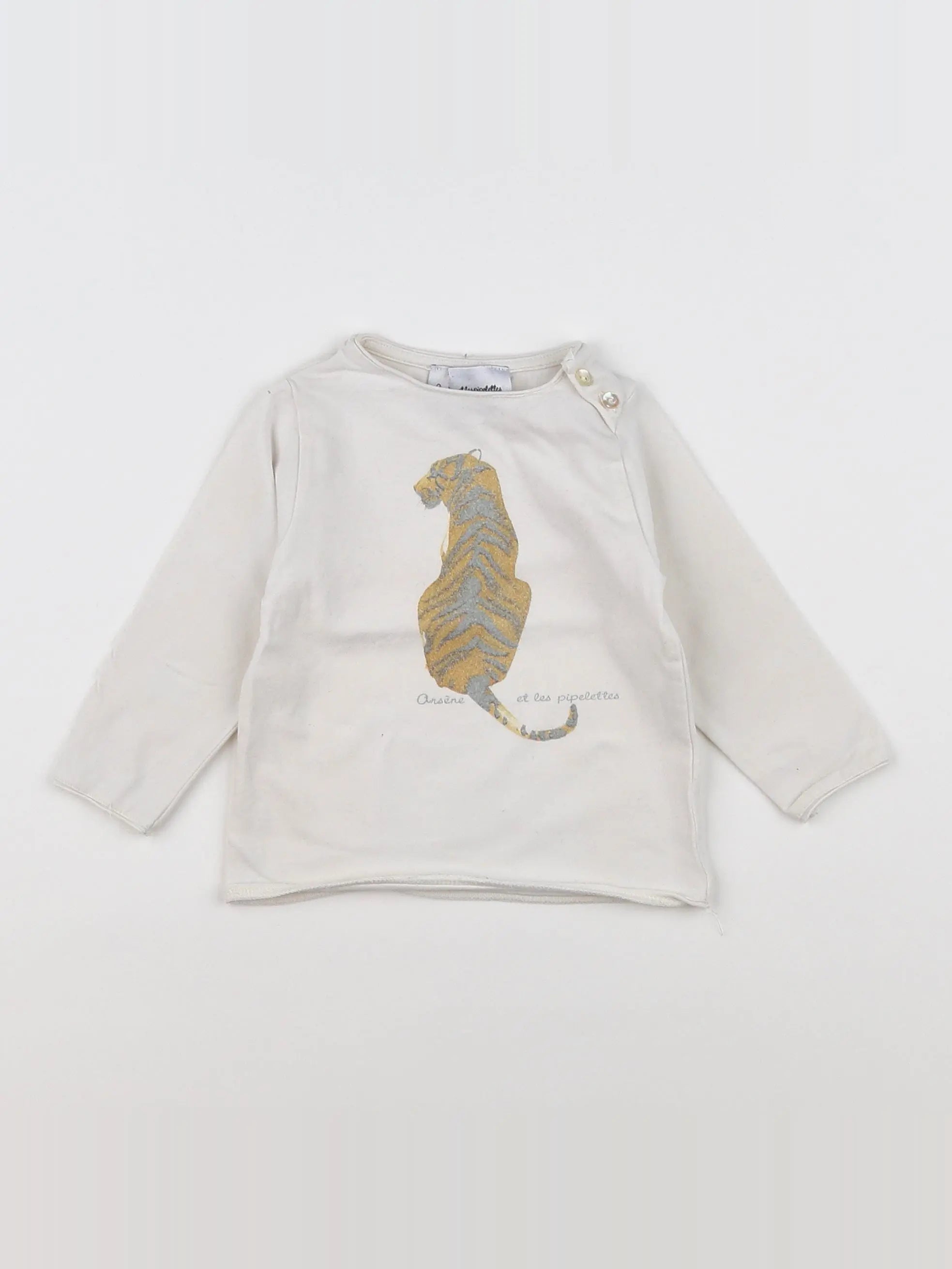 Arsène et les pipelettes - tee-shirt blanc - 12 mois