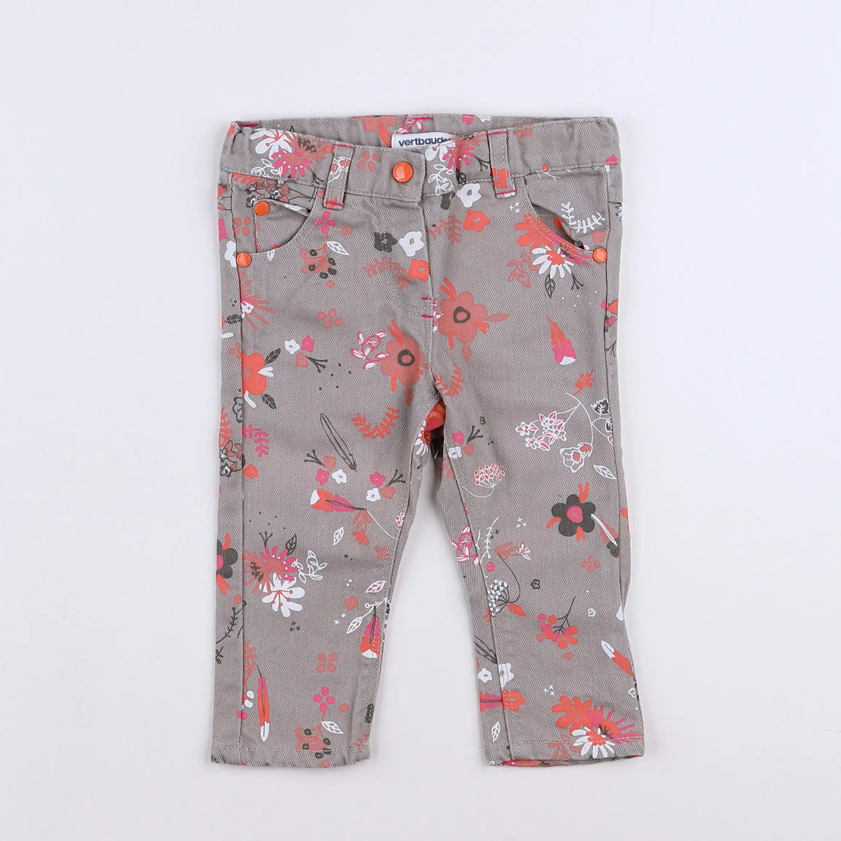 Vertbaudet - pantalon multicolore - 12 mois