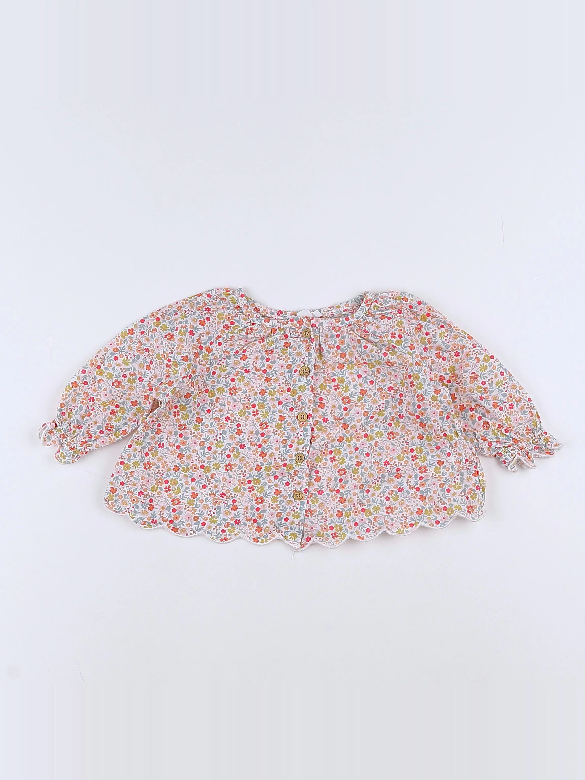 Vertbaudet - blouse multicolore - 3 mois