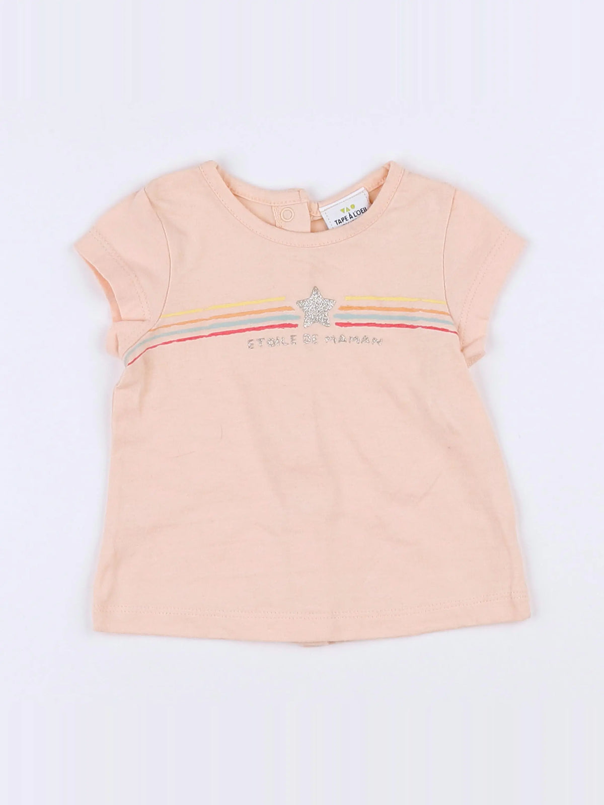 Tape à l'oeil - tee-shirt orange - 3 mois