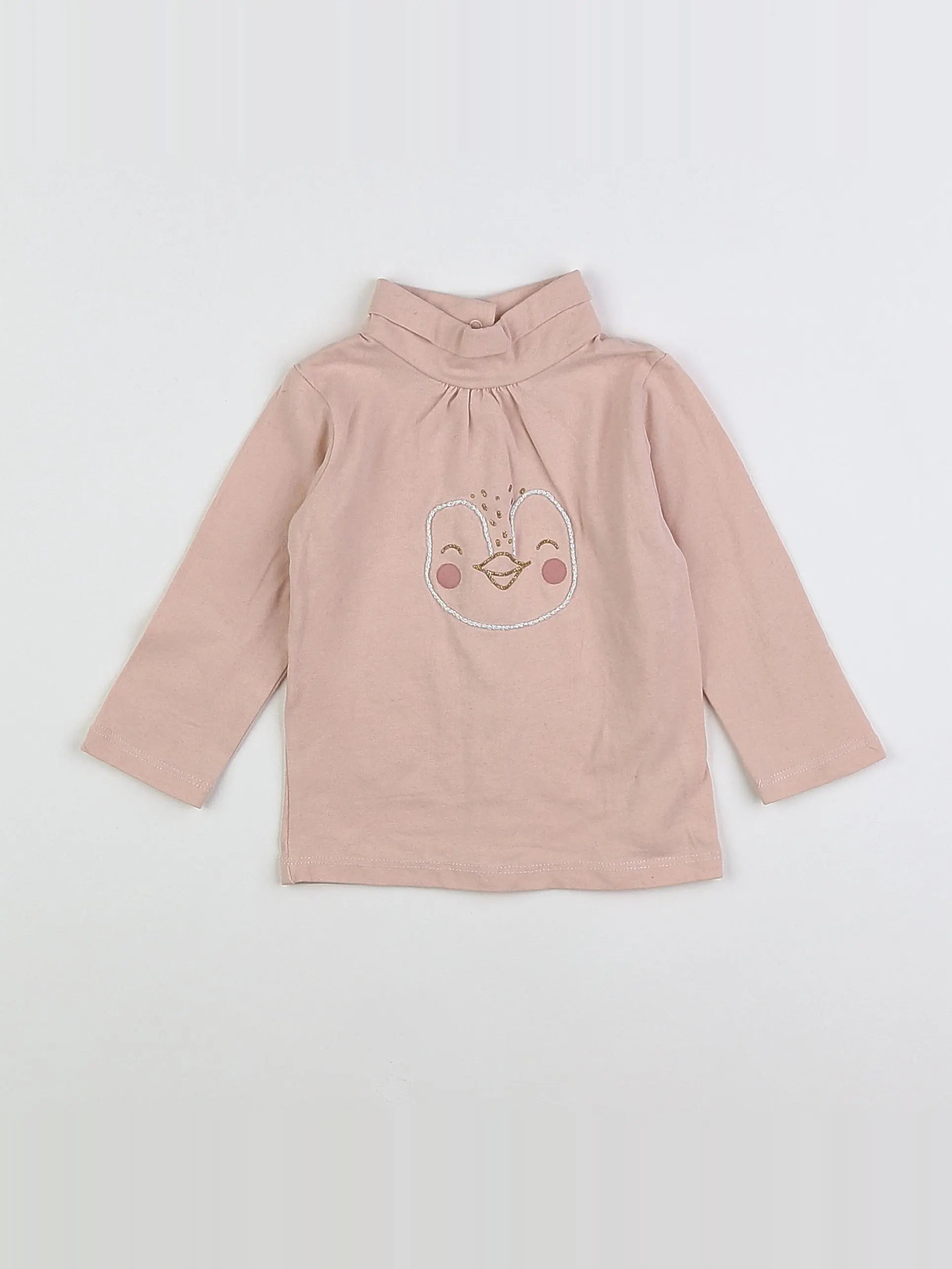 Vertbaudet - sous-pull rose - 6 mois