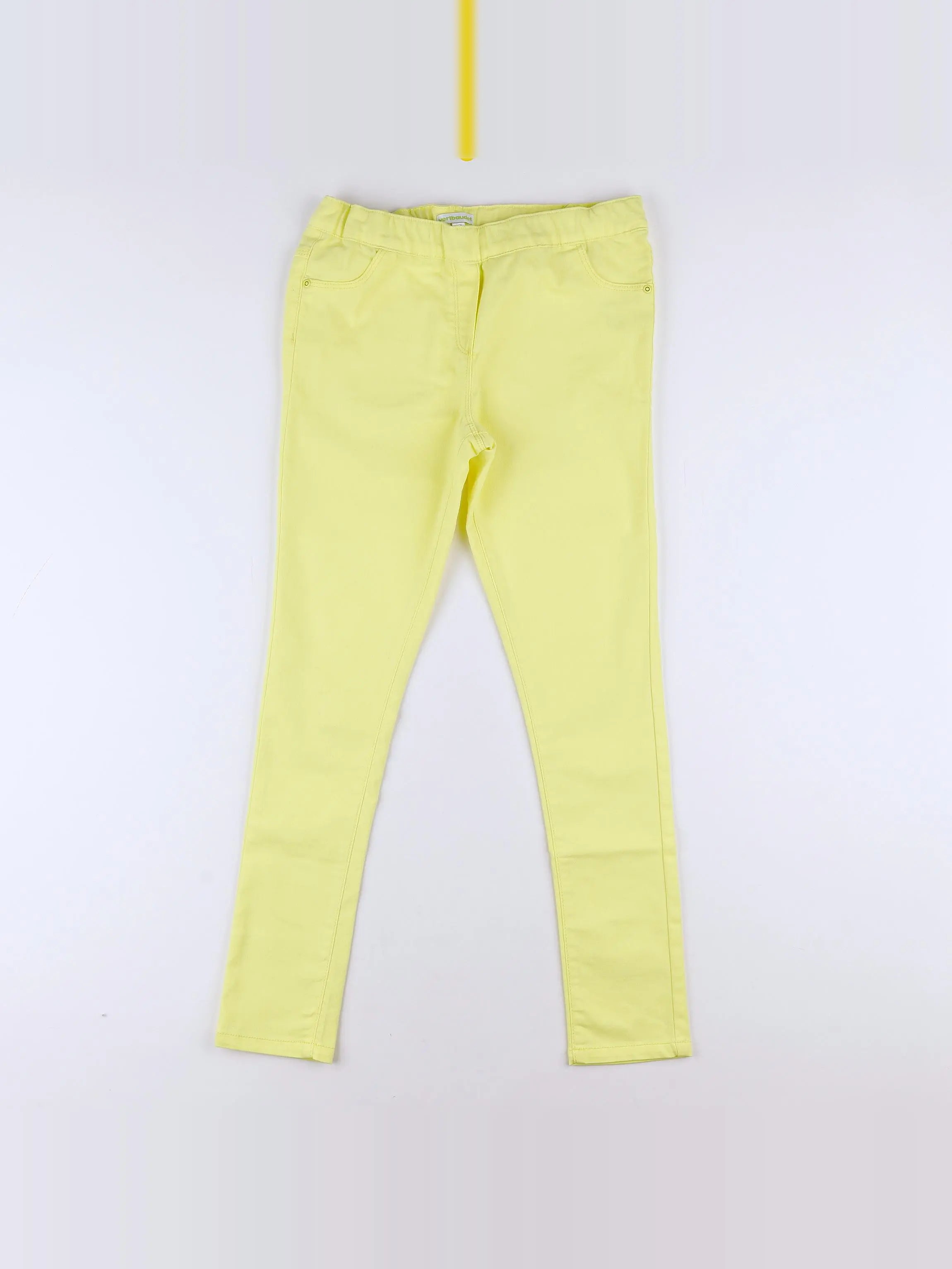 Vertbaudet - jegging jaune fluo - 12 ans