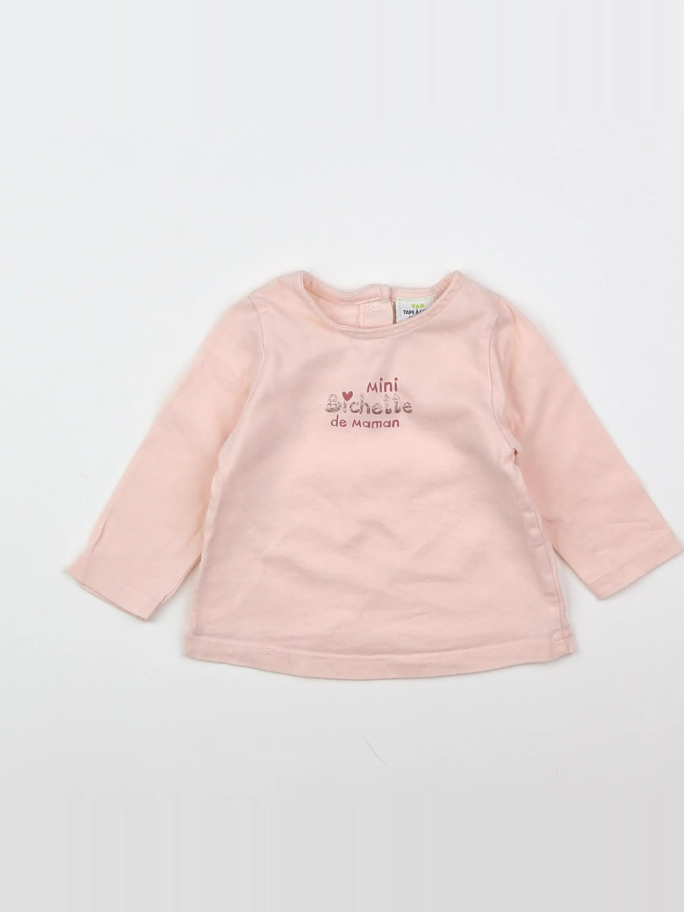 Tape à l'oeil - tee-shirt rose - 6 mois