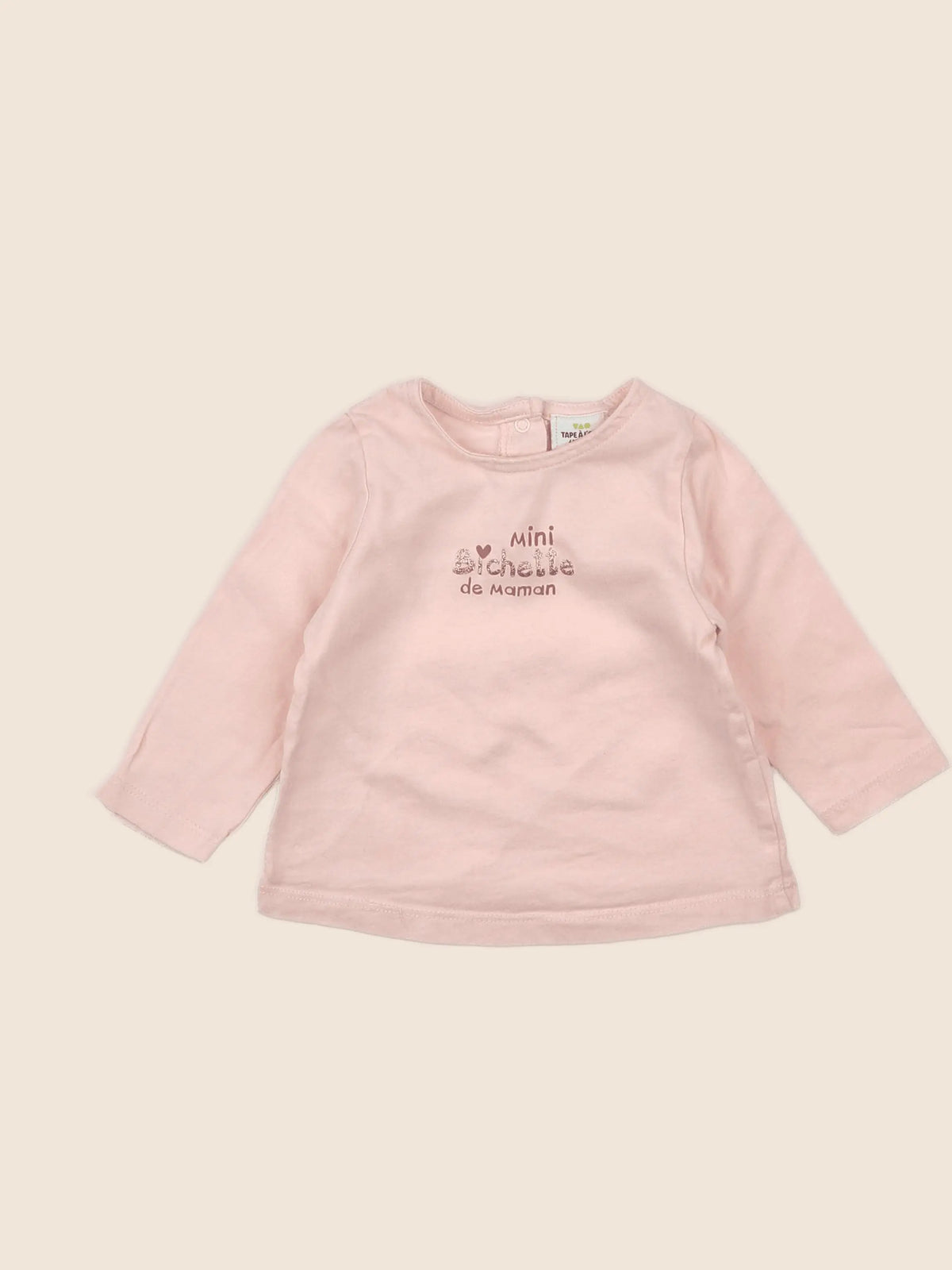 Tape à l'oeil - tee-shirt rose - 6 mois
