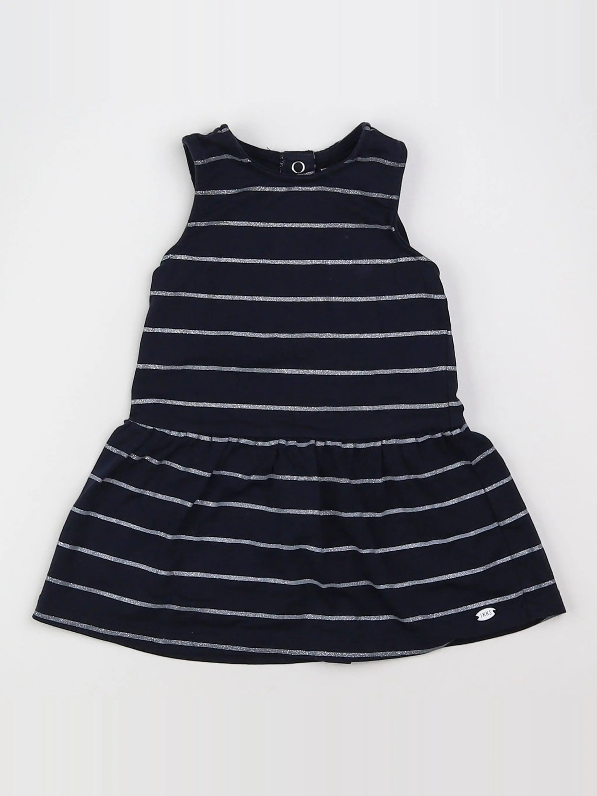 IKKS - robe bleu, argent - 6 mois