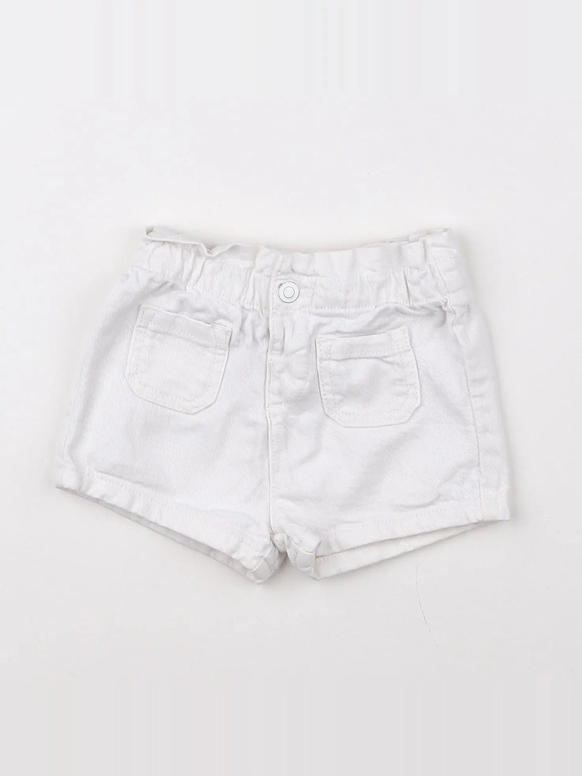 Vertbaudet - short blanc - 9 mois