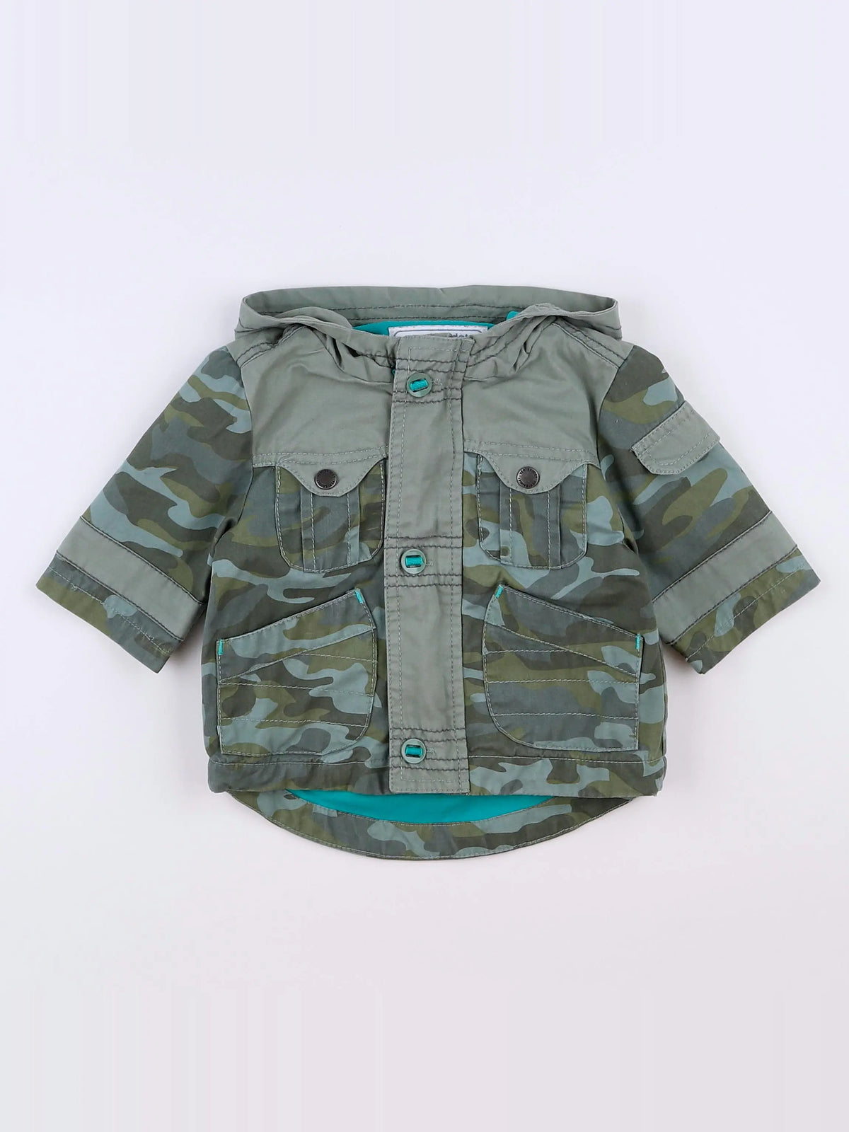 Vertbaudet - veste vert - 3 mois