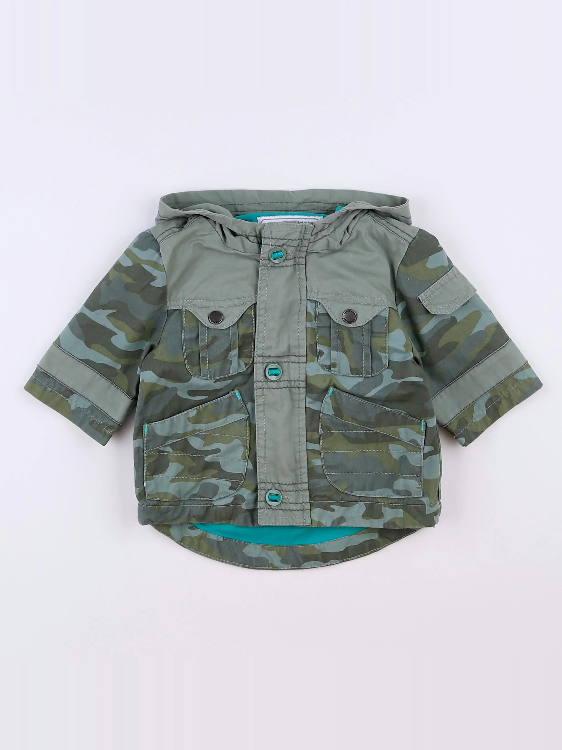 Vertbaudet - veste vert - 3 mois