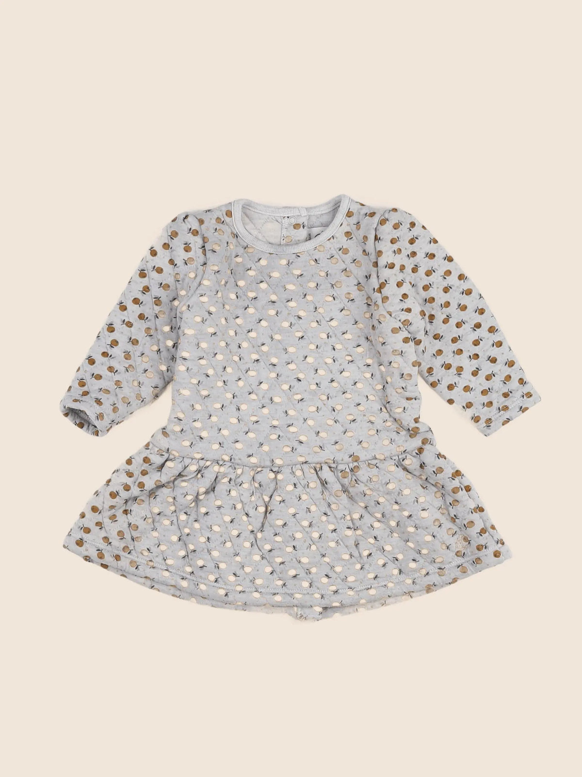 Petit Bateau - robe gris - 12 mois