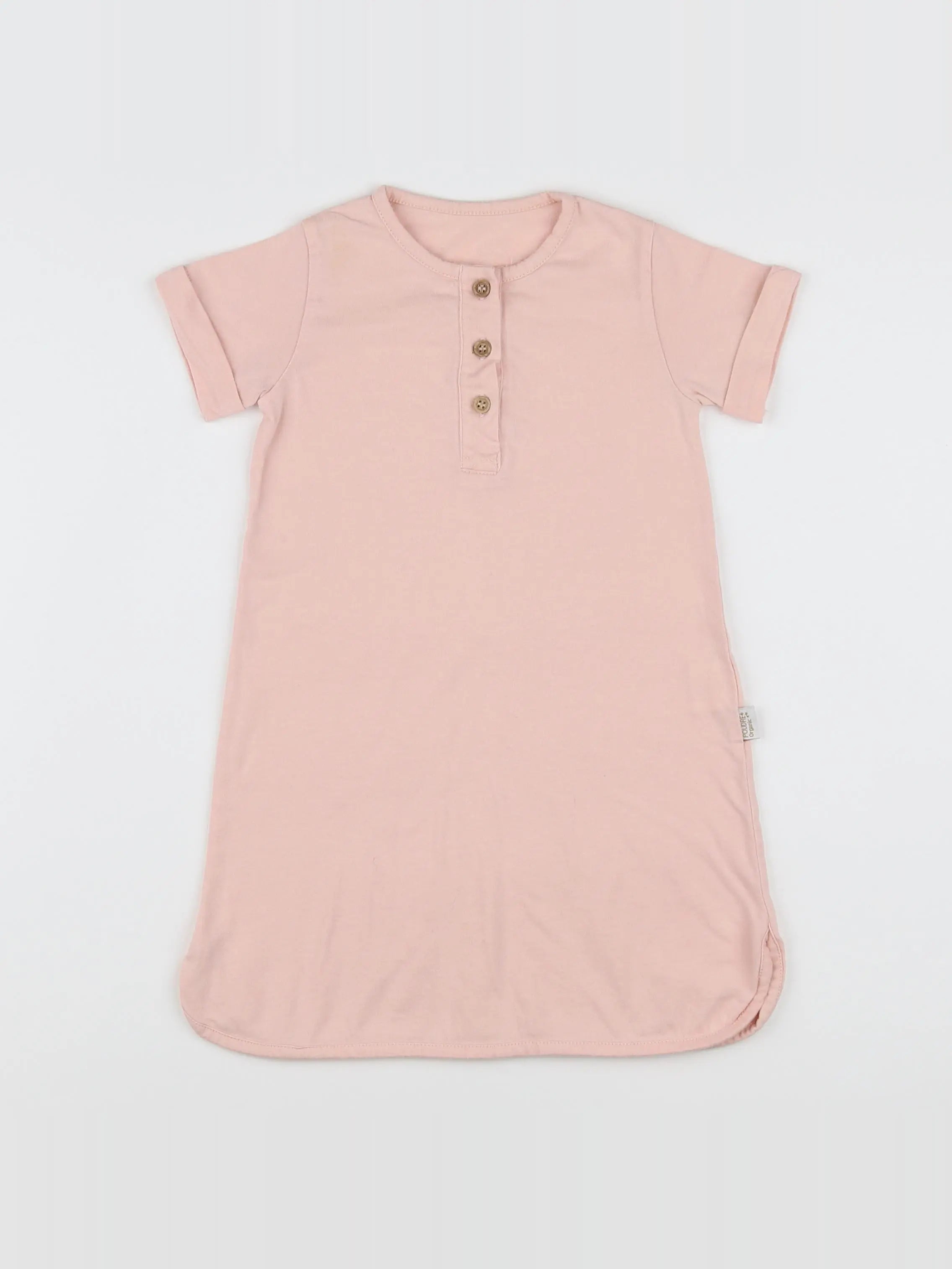 Poudre Organic - robe rose - 6/9 mois