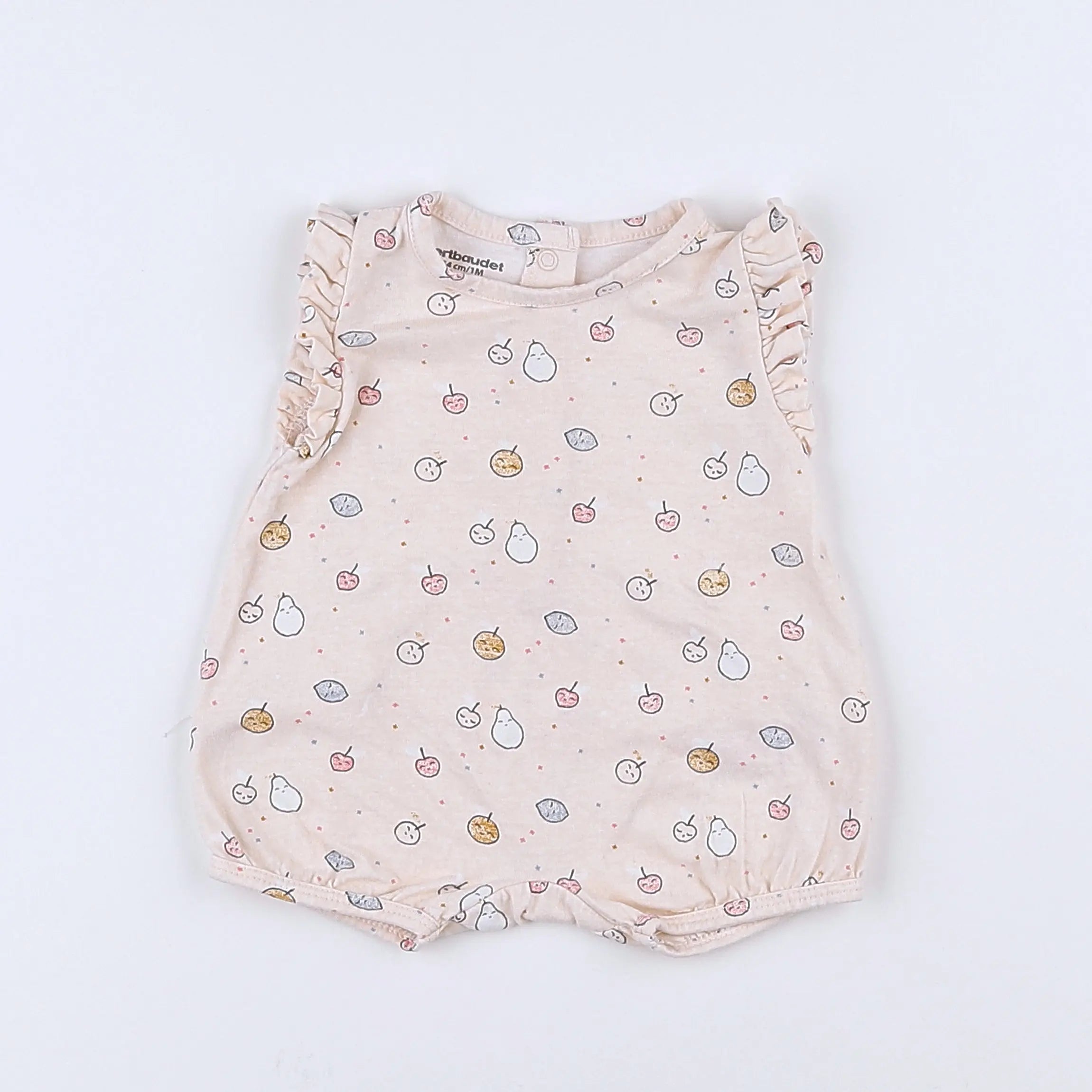 Vertbaudet - combinaison rose - 1 mois
