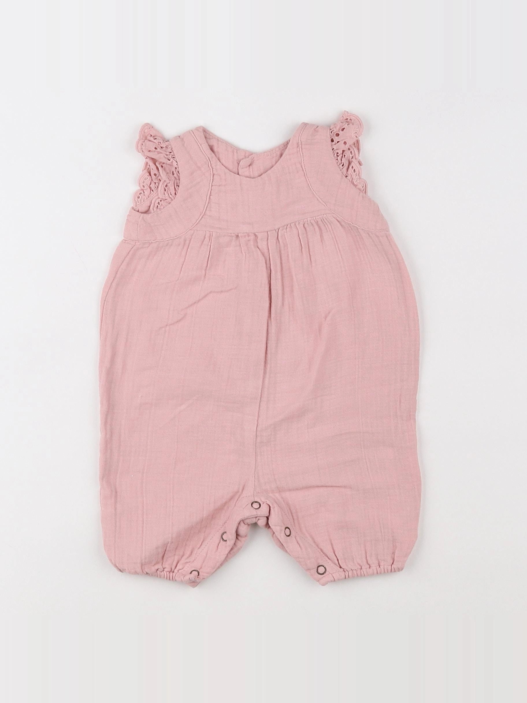 Bonton - combinaison rose - 3 mois