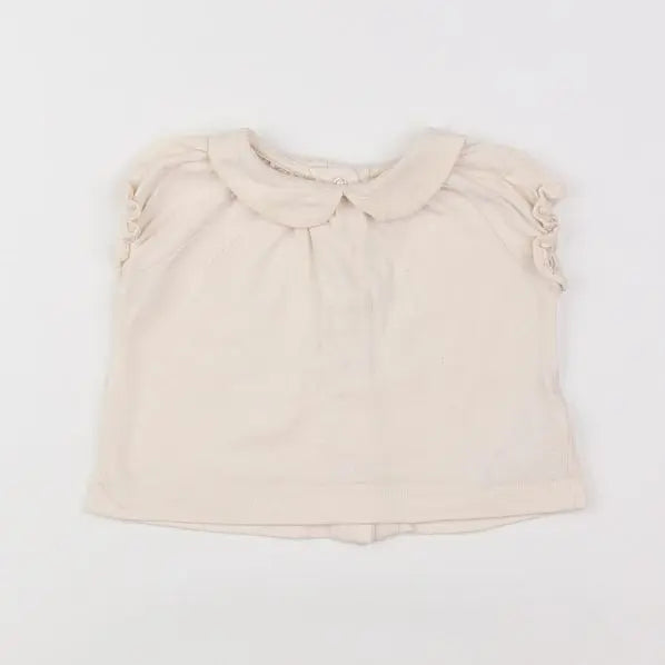 Vertbaudet - tee-shirt beige - 3 mois