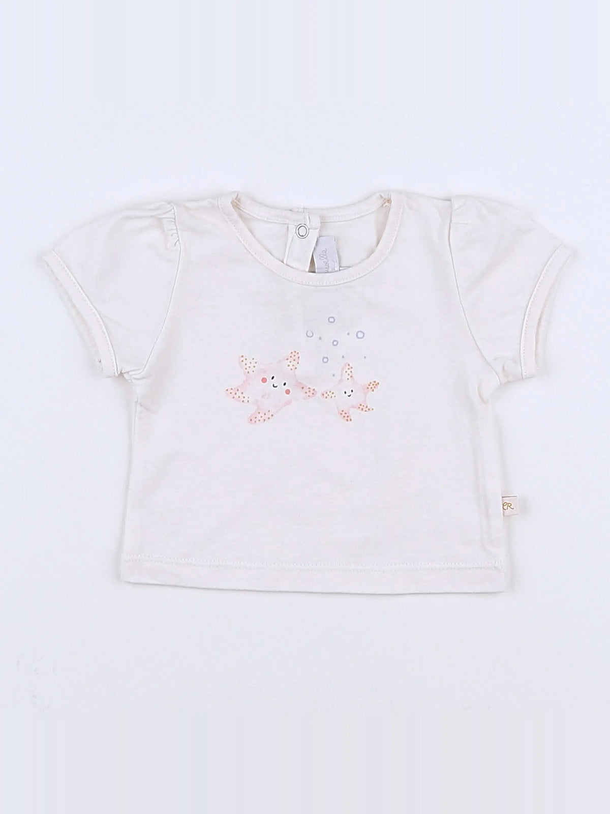 Cadet Rousselle - tee-shirt blanc - 1 mois