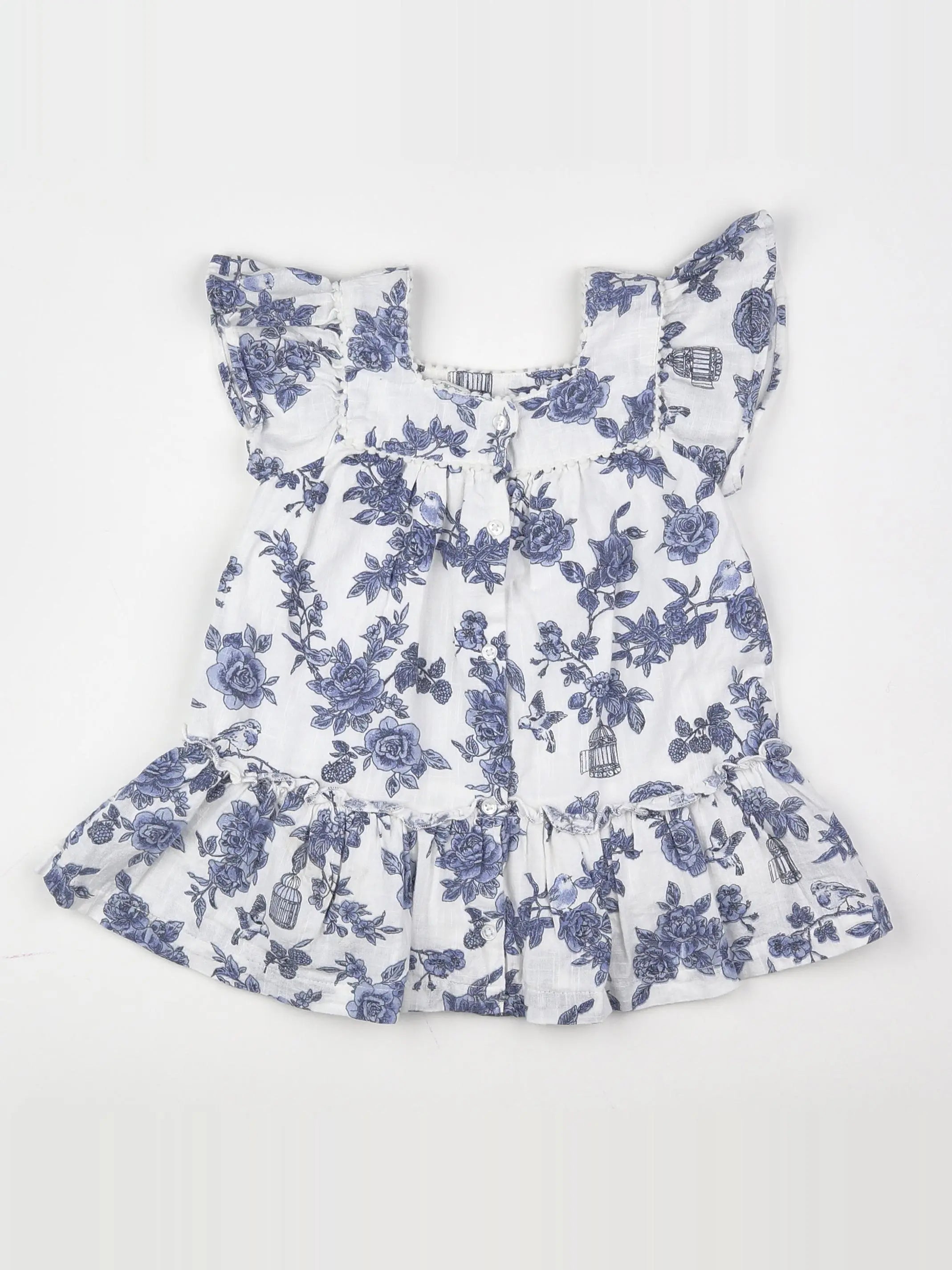 Vertbaudet - robe bleu - 18 mois
