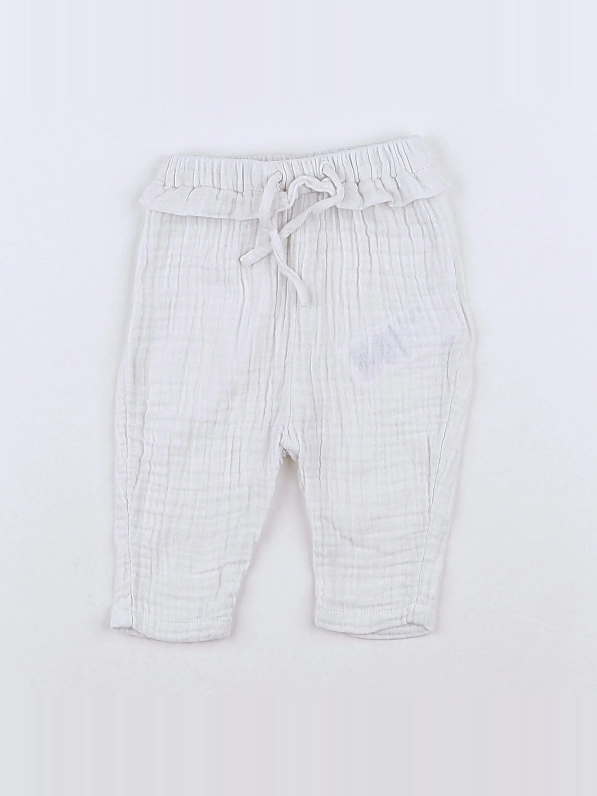 Vertbaudet - pantalon blanc - 3 mois