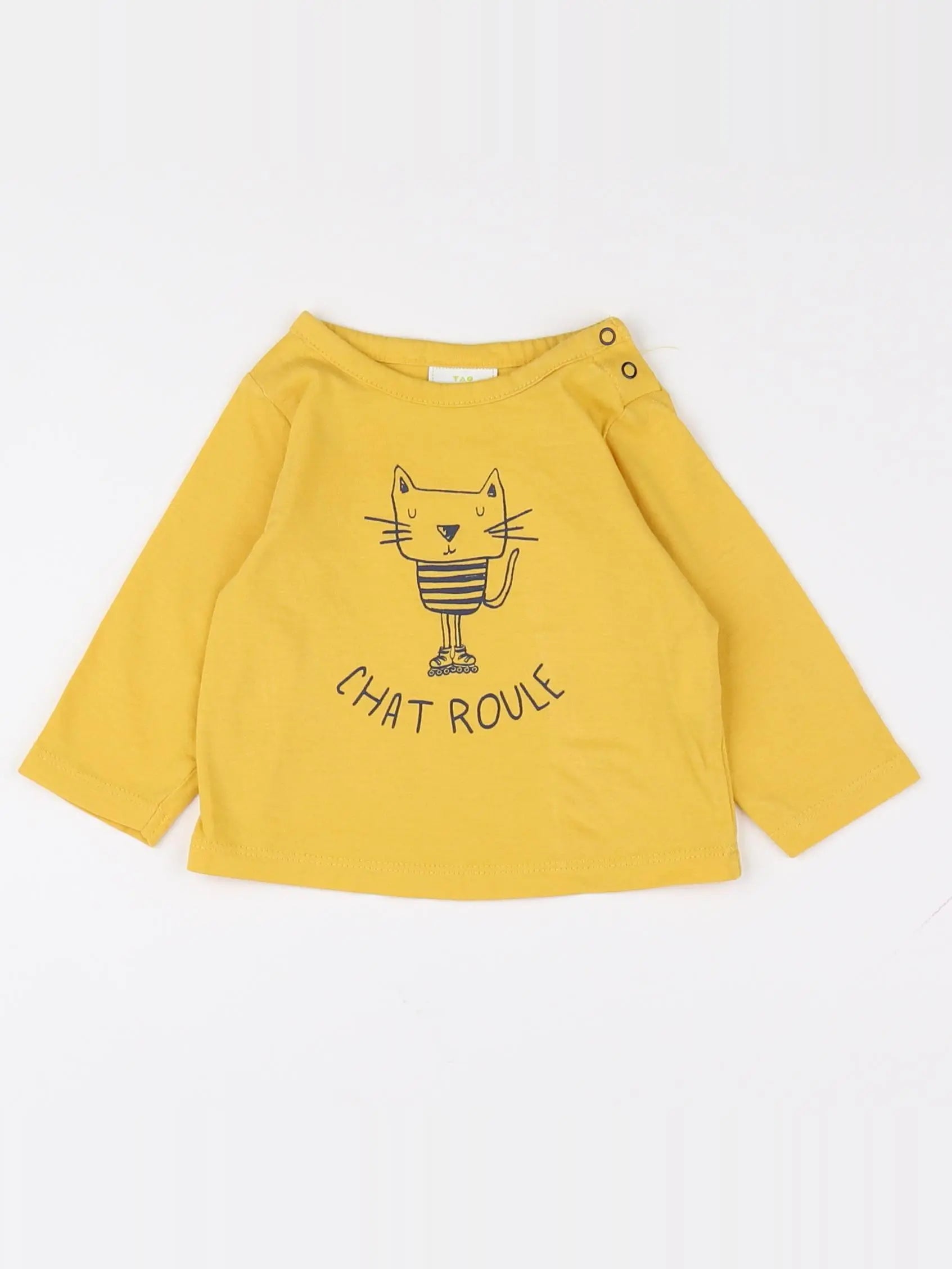 Tape à l'oeil - tee-shirt jaune - 3 mois