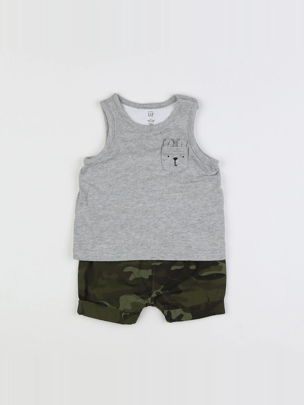 GAP - combinaison gris - 1/3 mois