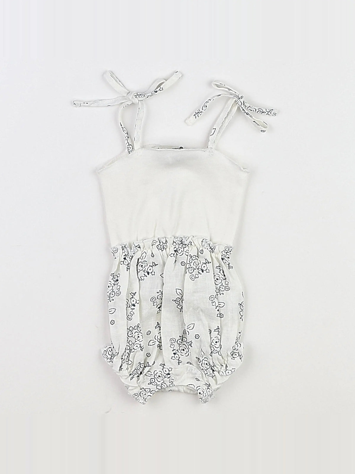 The new society - combinaison blanc, bleu (état neuf) - 3 mois