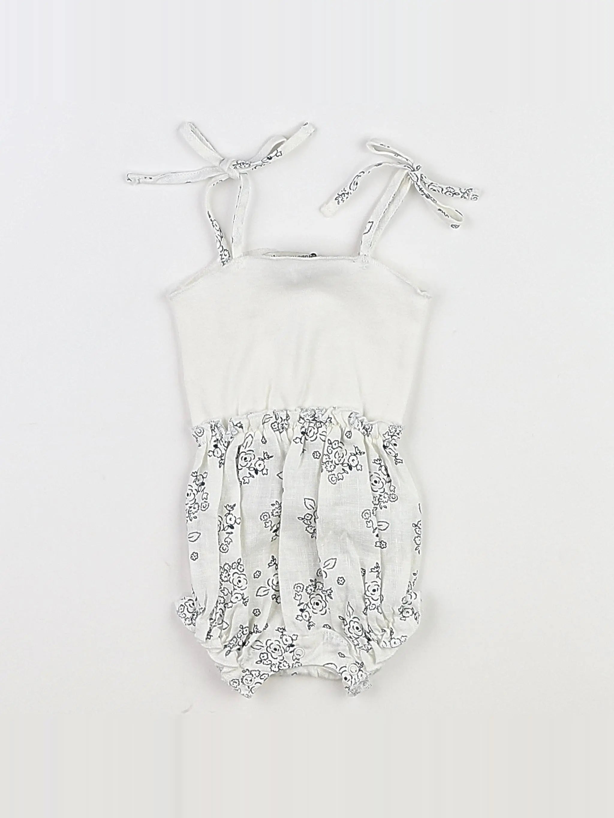 The new society - combinaison blanc, bleu (état neuf) - 3 mois