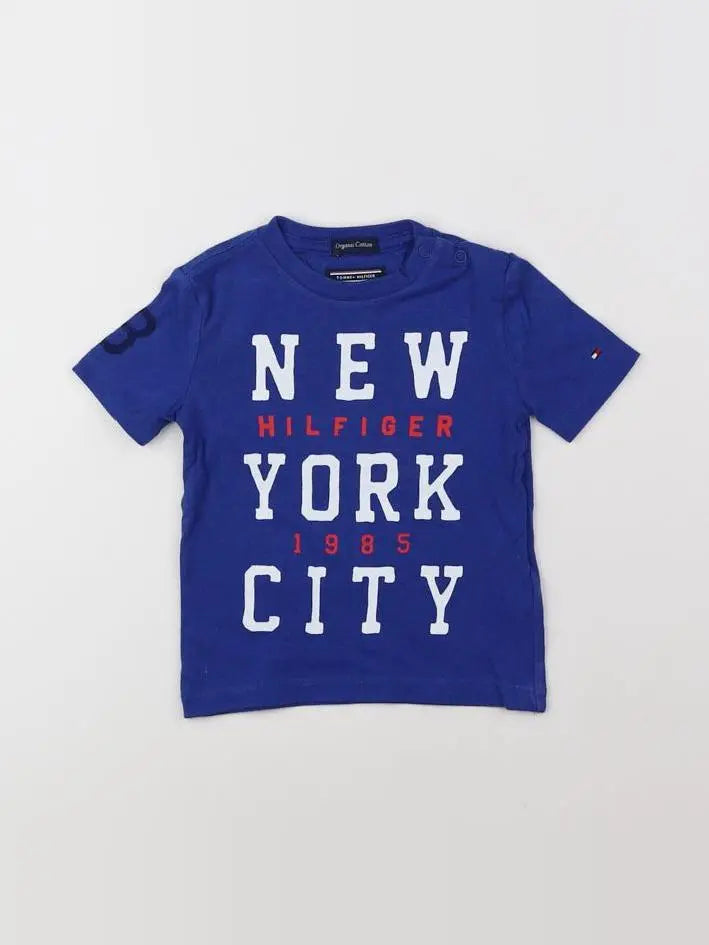 Tommy Hilfiger - tee-shirt bleu, rouge - 12 mois