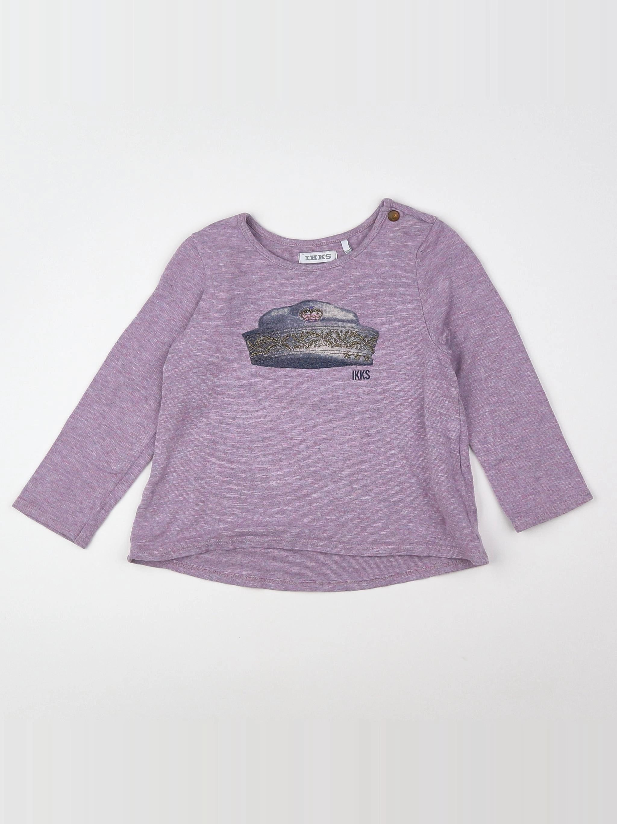 IKKS - tee-shirt violet - 18 mois
