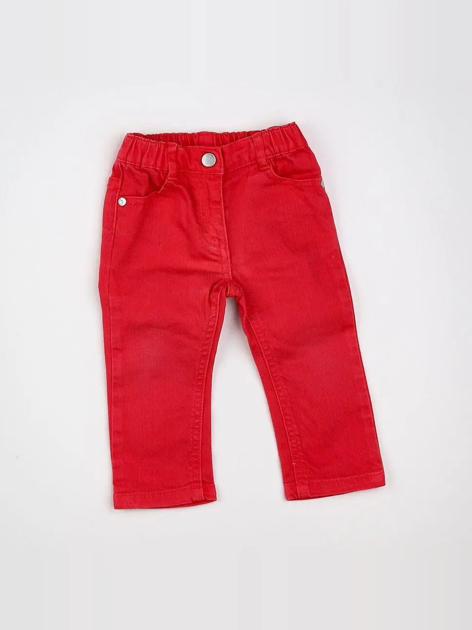 Jacadi - jean rouge - 12 mois