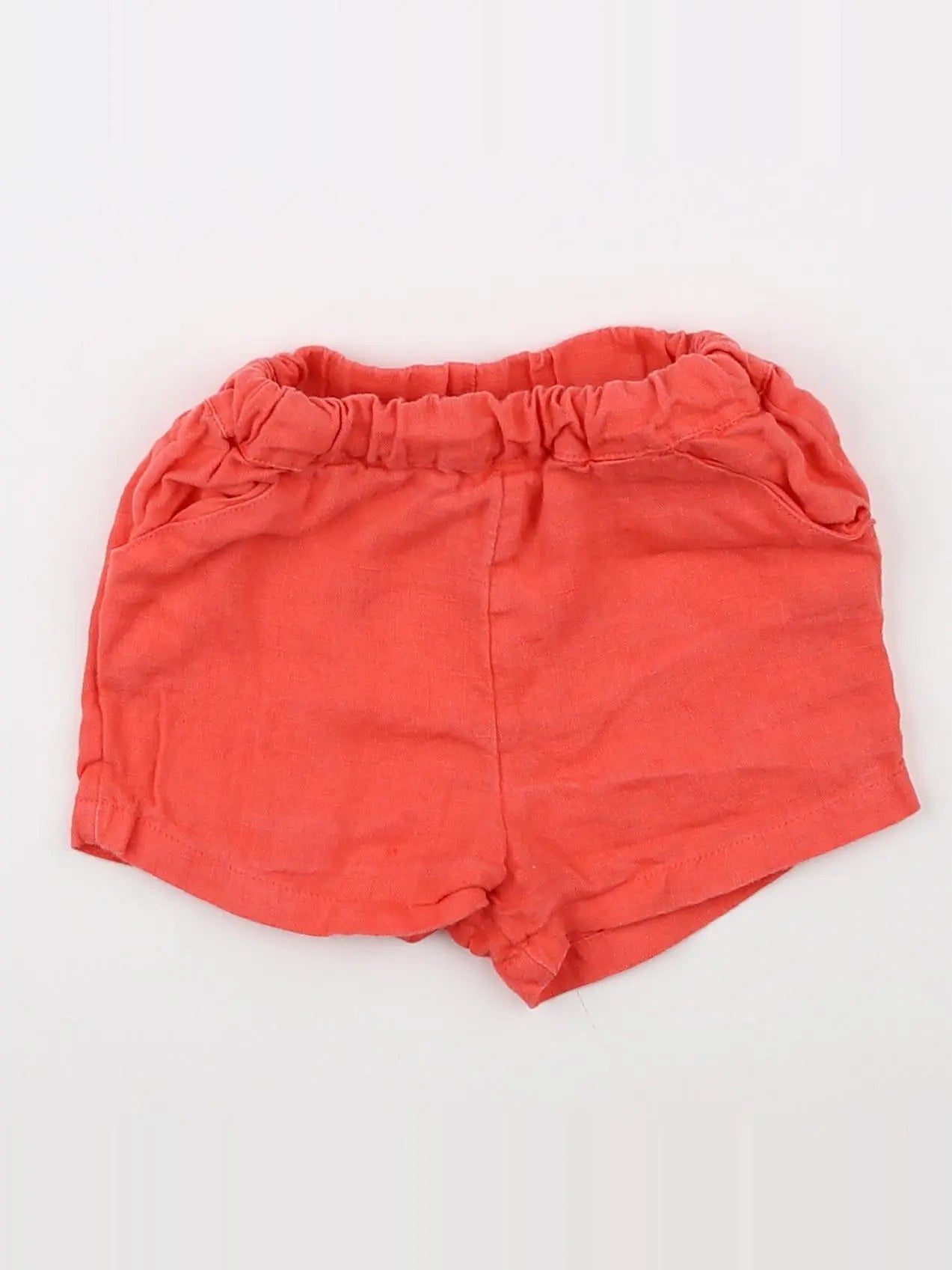 Petit Bateau - short orange - 12 mois