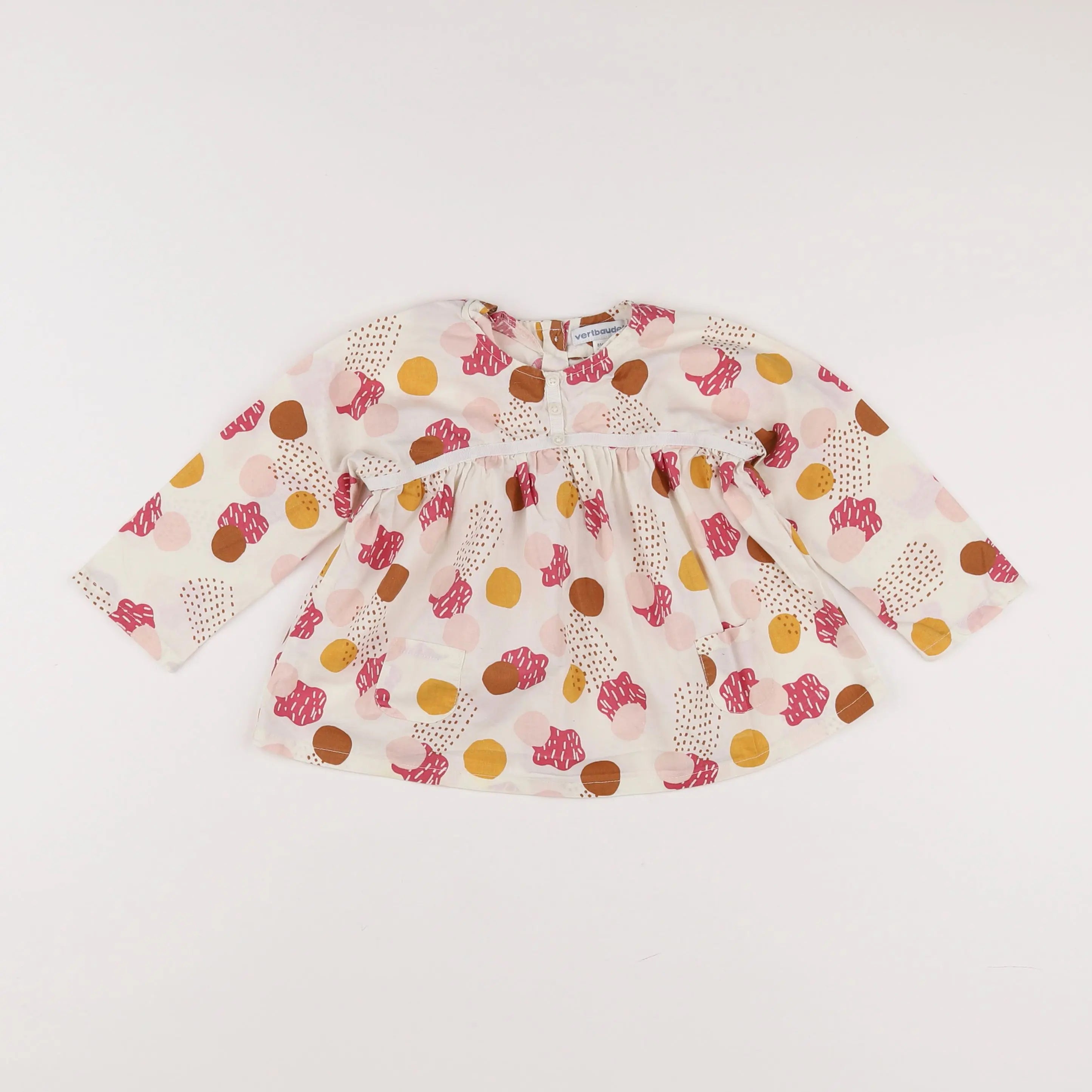 Vertbaudet - blouse multicolore - 18 mois