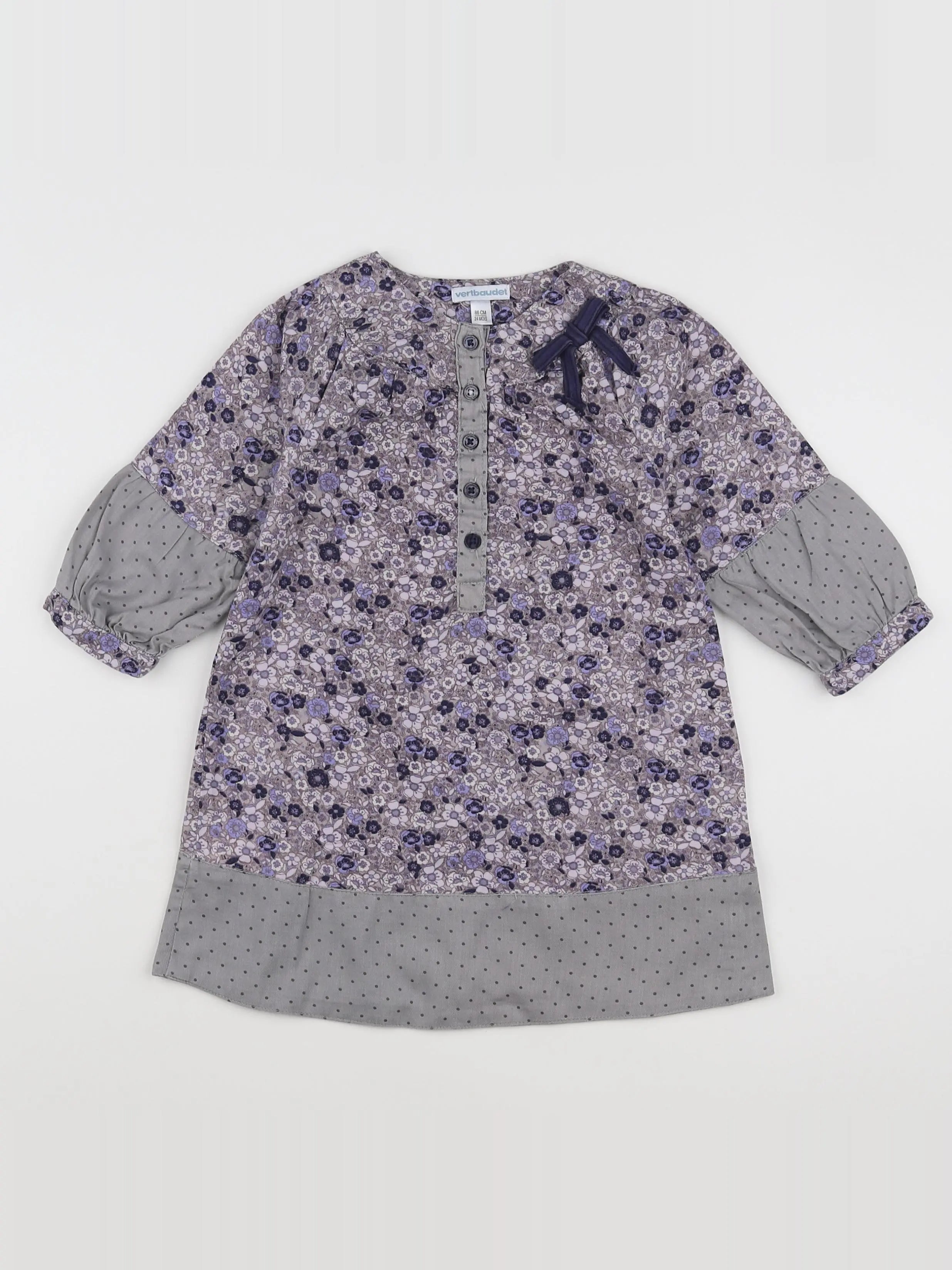 Vertbaudet - robe multicolore - 2 ans