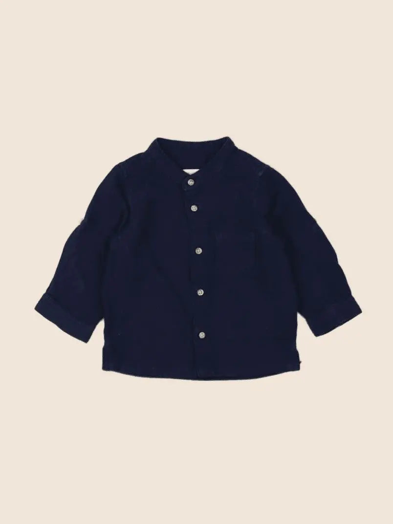 Vertbaudet - chemise bleu - 12 mois