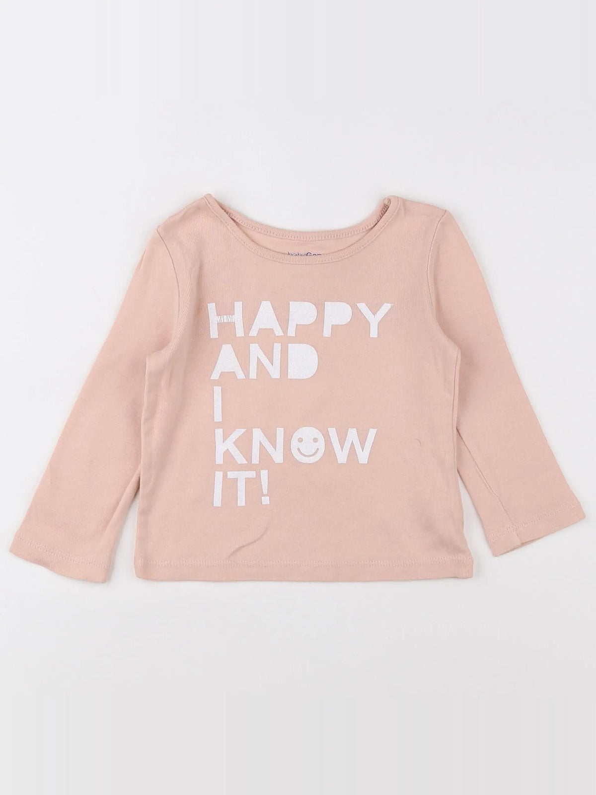 GAP - tee-shirt beige - 12/18 mois