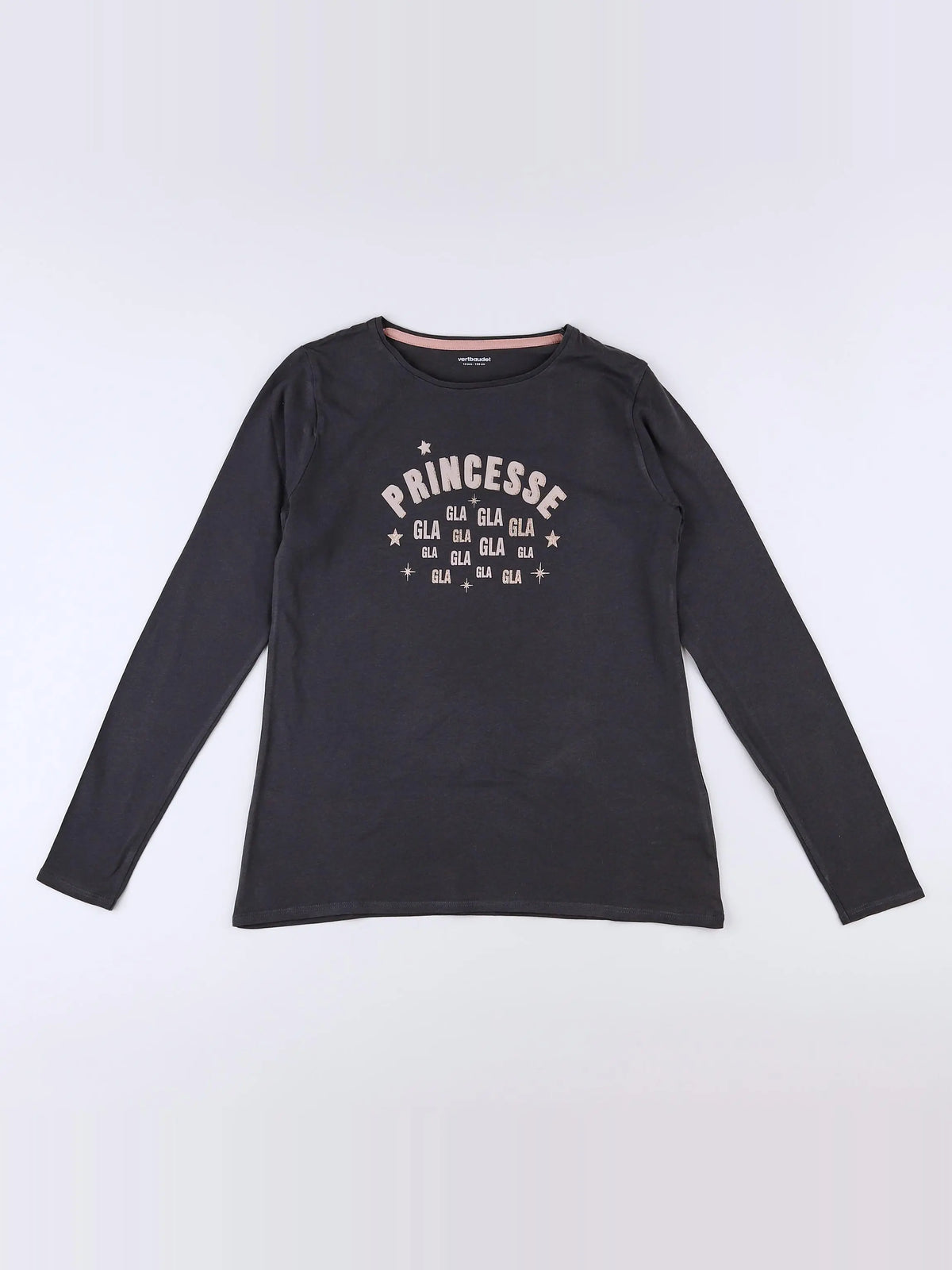 Vertbaudet - tee-shirt gris - 12 ans