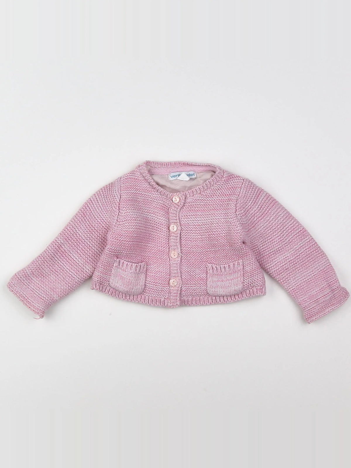 Vertbaudet - gilet rose - 3 mois