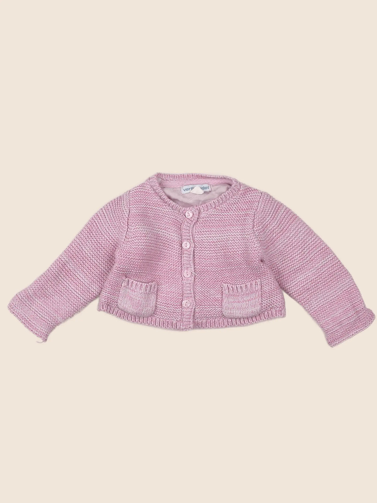 Vertbaudet - gilet rose - 3 mois