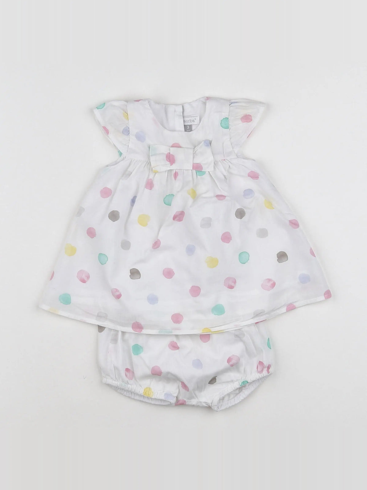 Absorba - robe multicolore - 3 mois