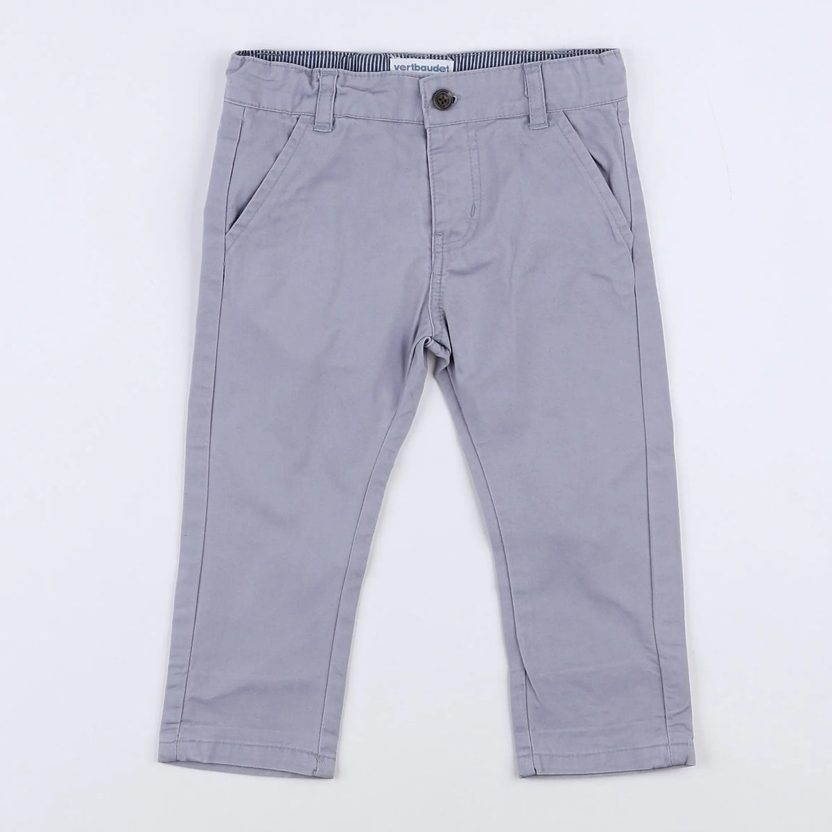 Vertbaudet - pantalon gris - 12 mois