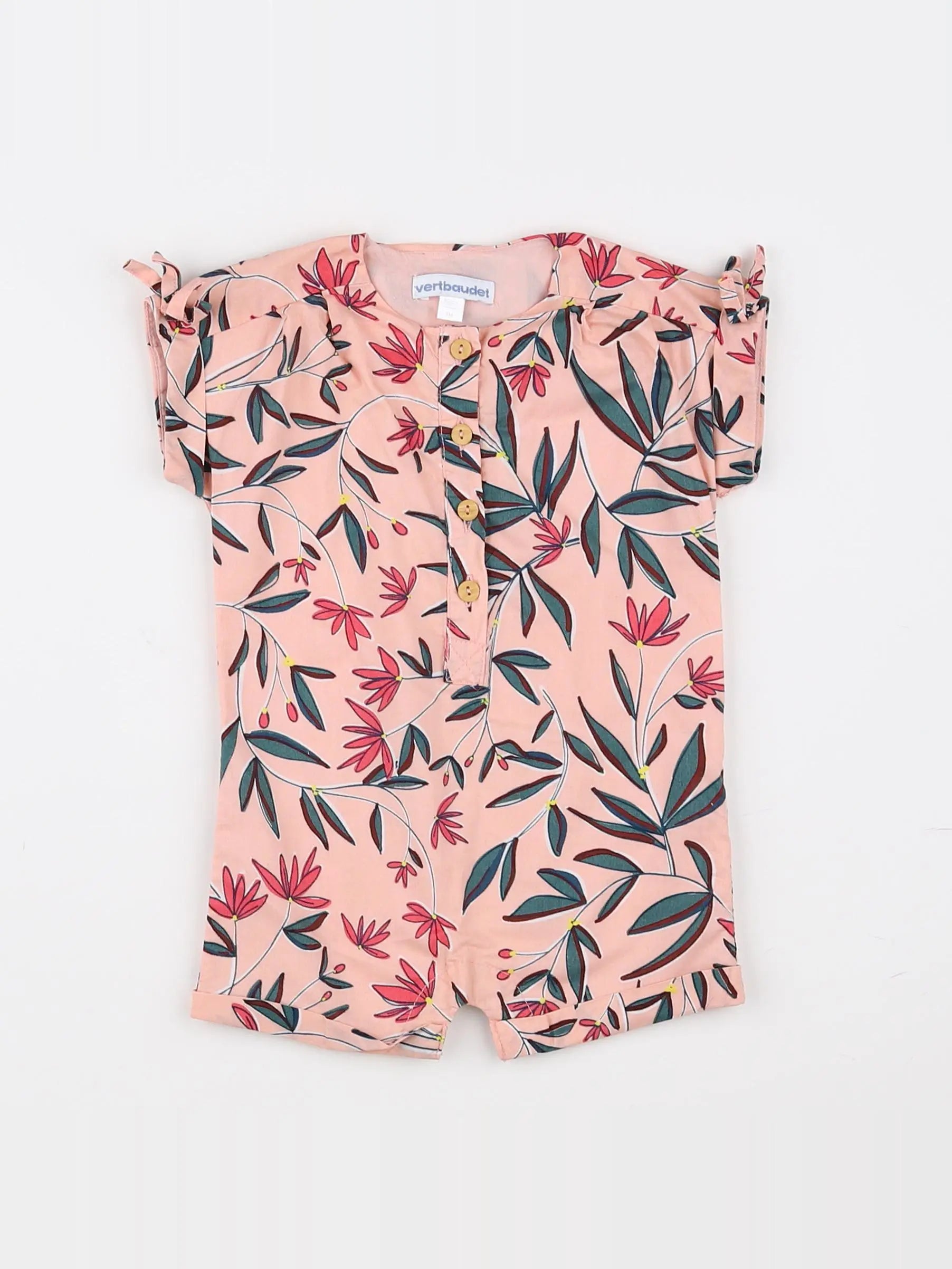 Tape à l'oeil - combinaison rose - 3 mois